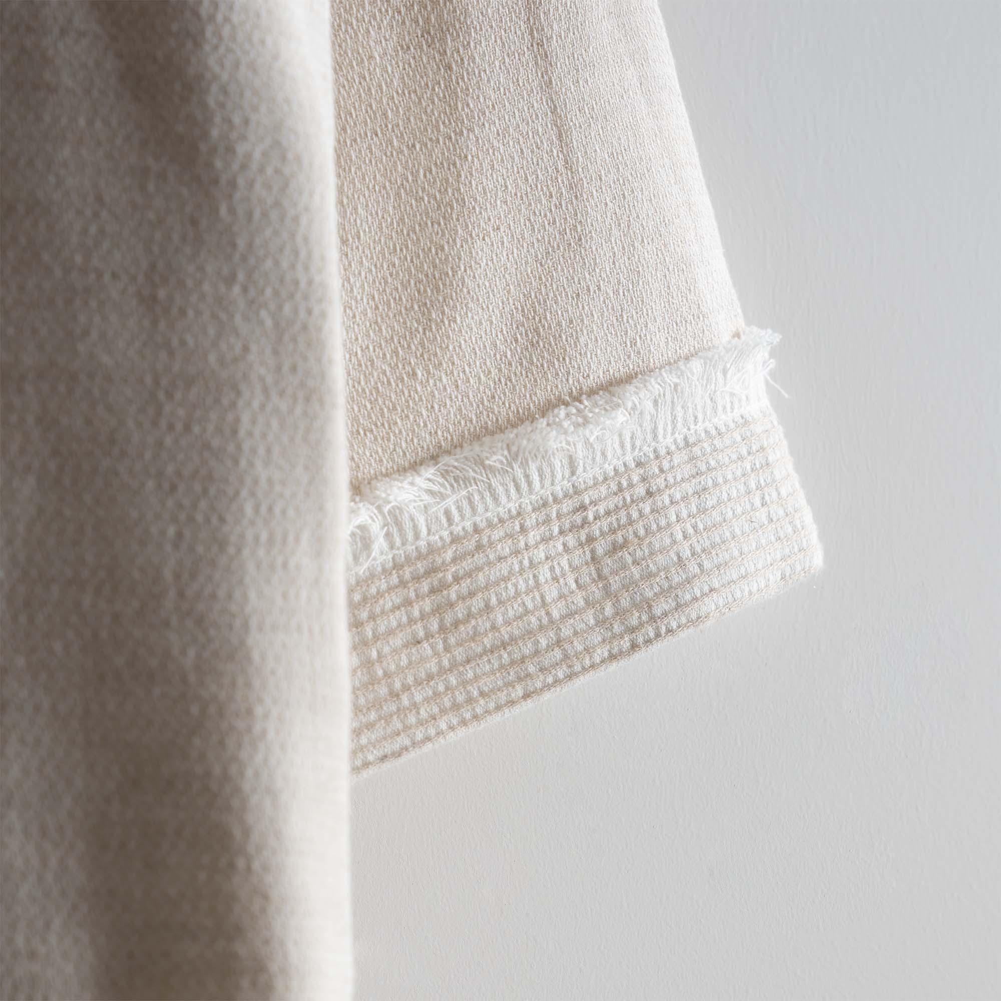 Hasna Organic Cotton Linen Women's Bathrobe Beige