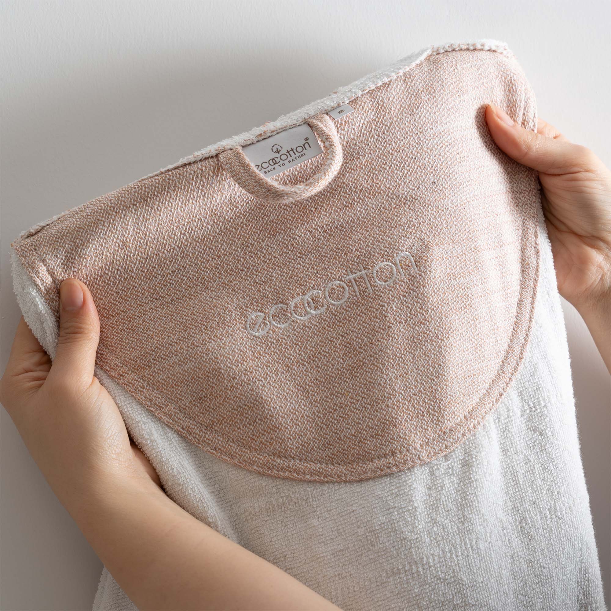 Hasna Organic Cotton Linen Women's Bathrobe Terra