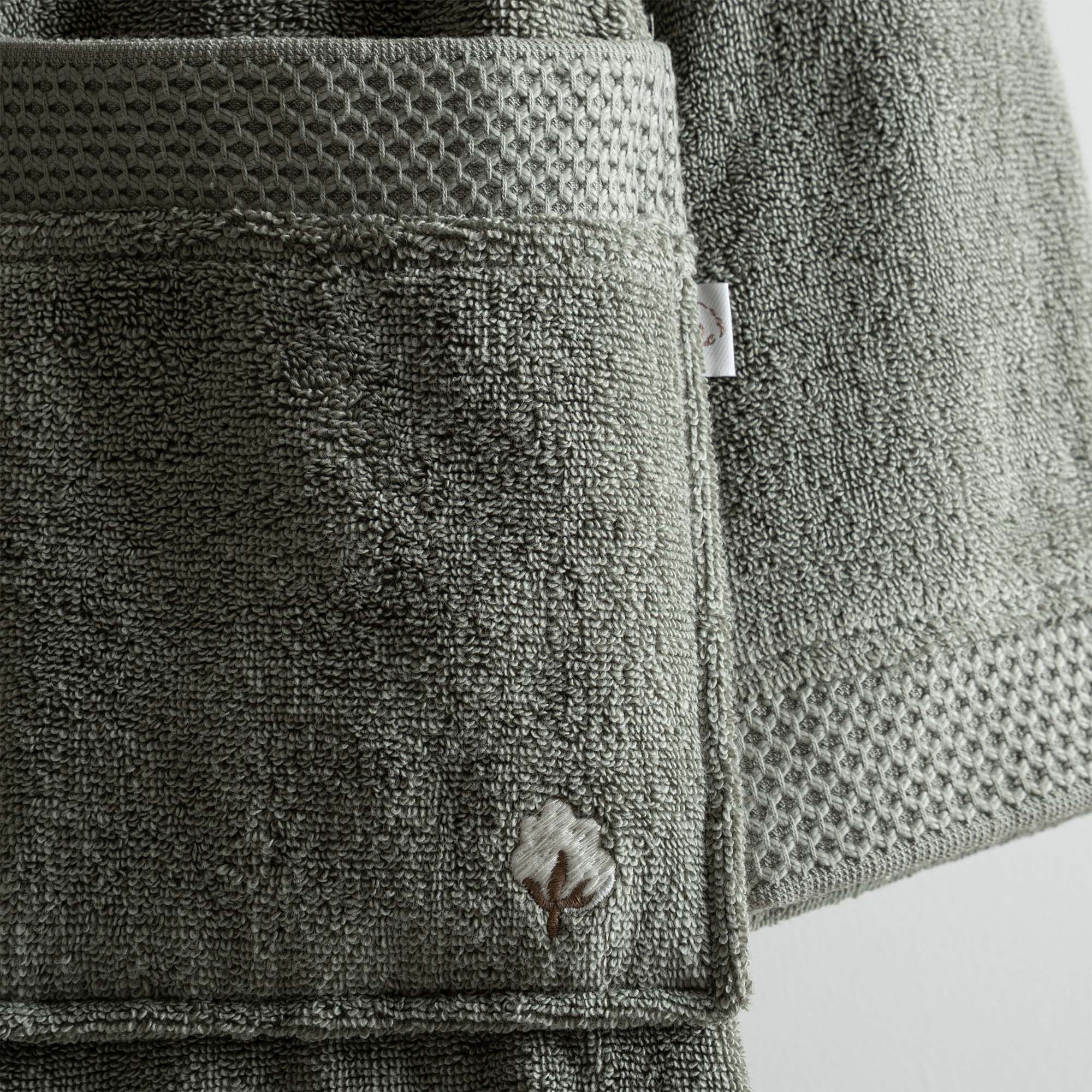 Pure Cotton Organic Turkish Cotton Women's Bathrobe Green
