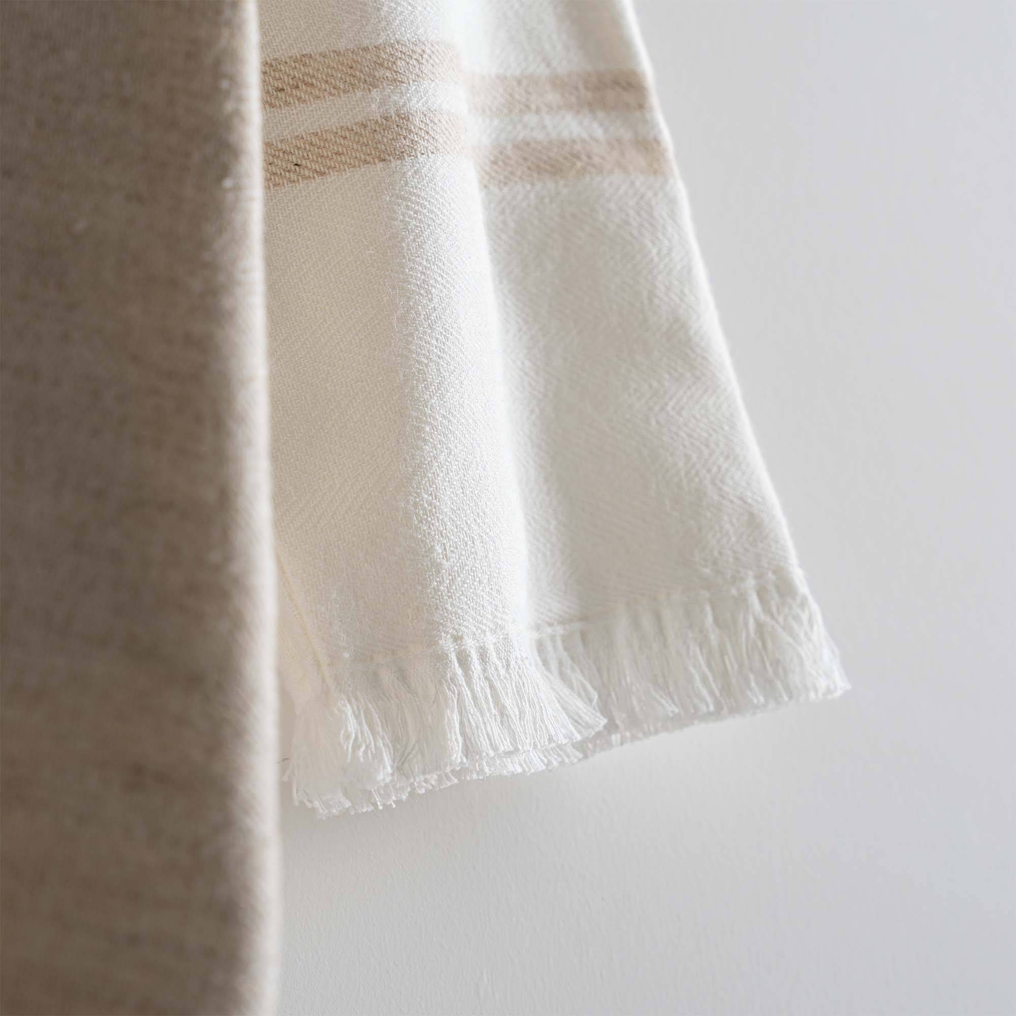 Erva Organic Cotton Linen Men's Bathrobe Beige