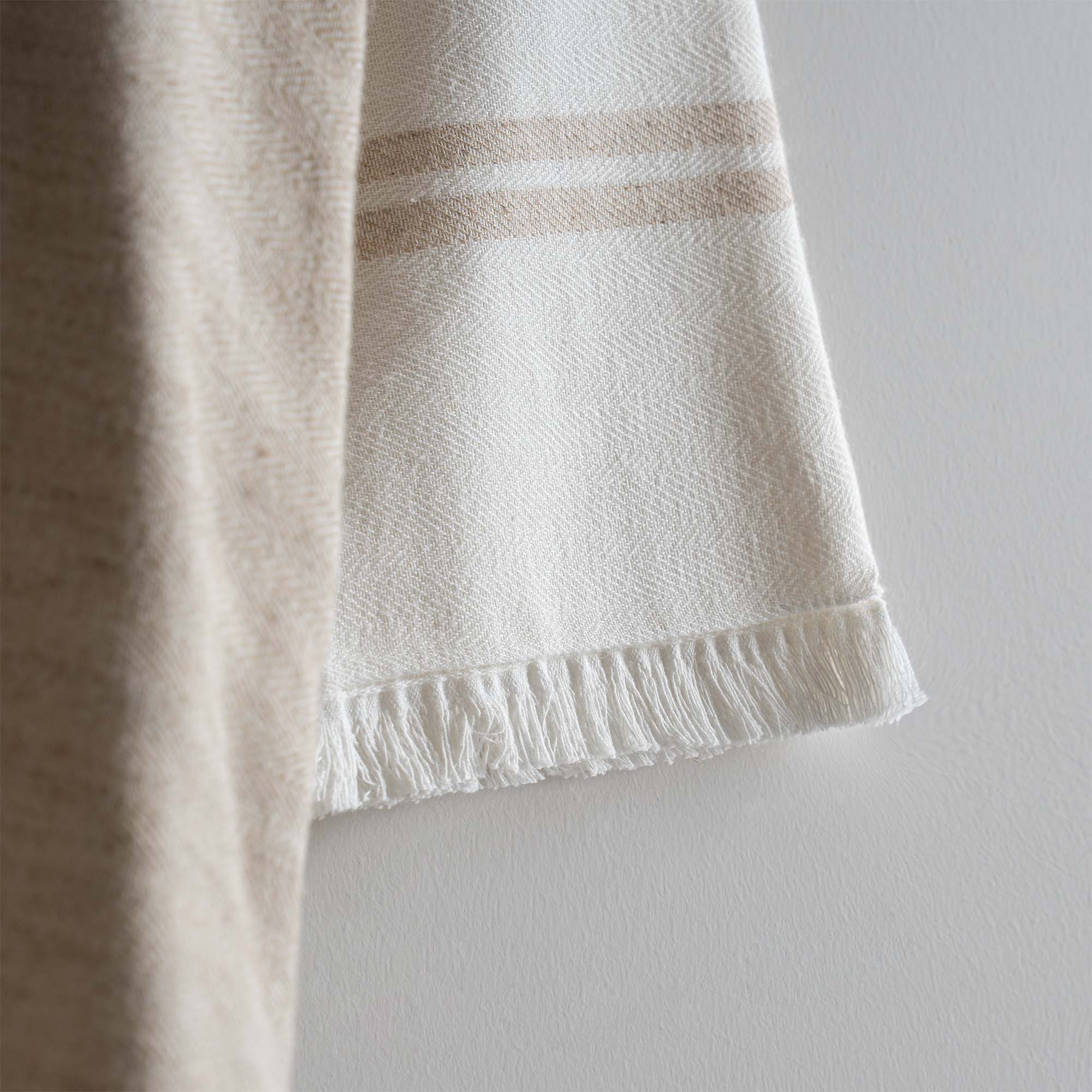 Erva Organic Cotton Linen Women's Bathrobe Beige