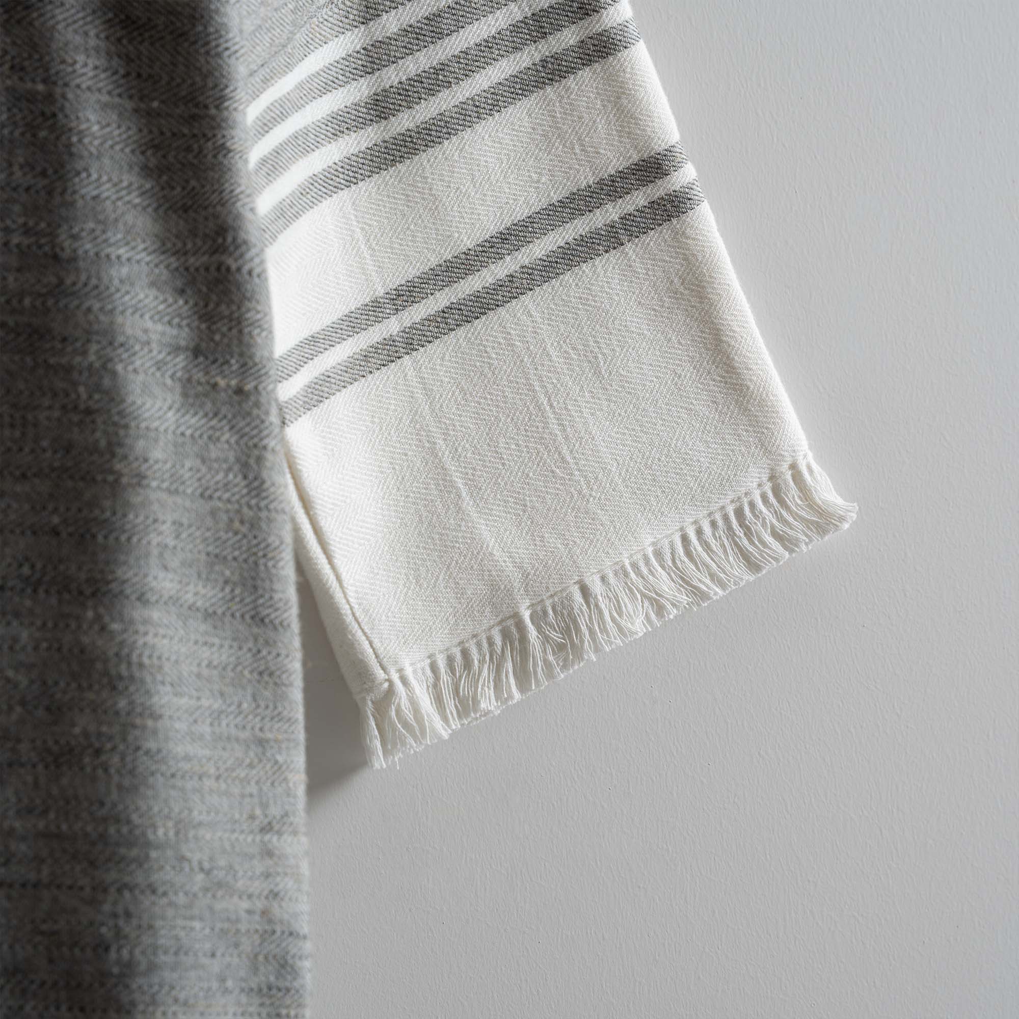 Erva Organic Cotton Linen Men's Bathrobe Anthracite