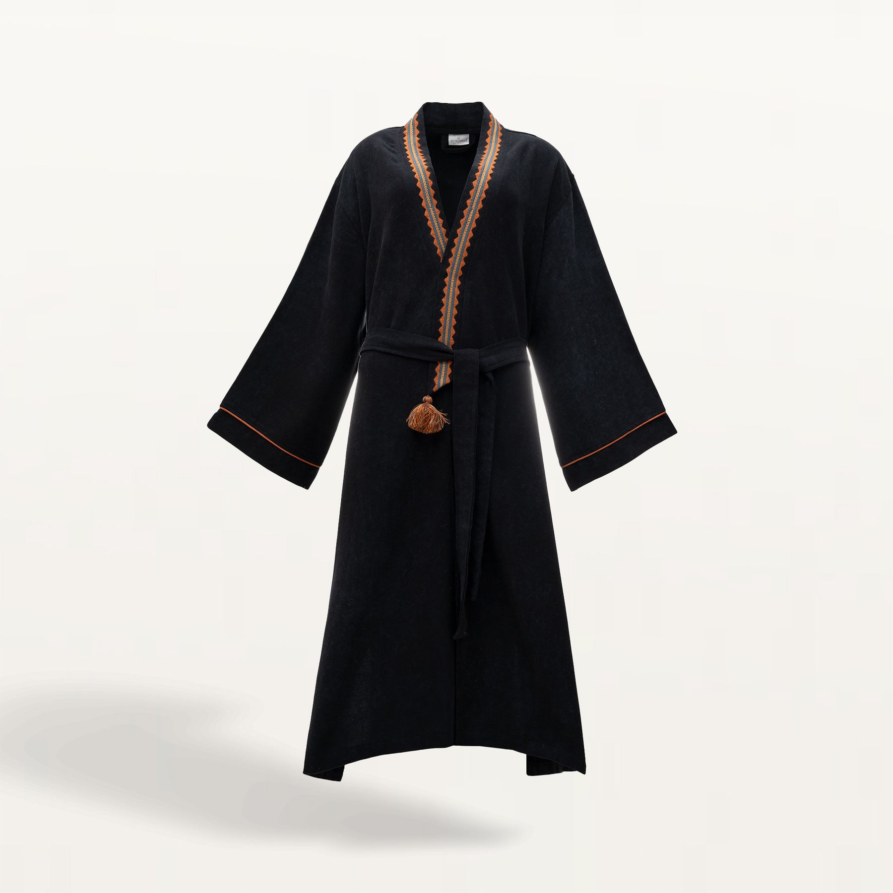 Hazar Organic Turkish Cotton Women's Dressing Gown Anthracite
