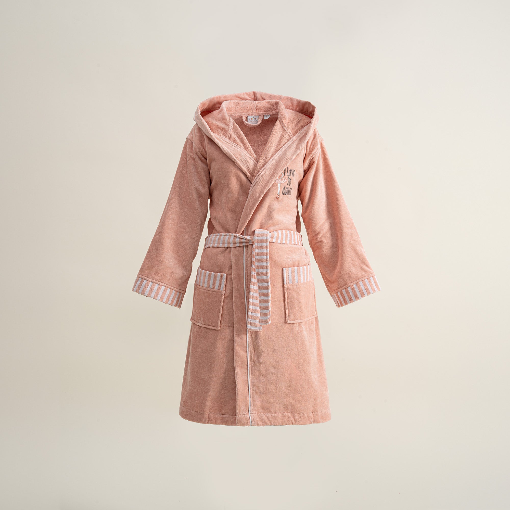 Balerin Organic Cotton Kids' Bathrobe Powder