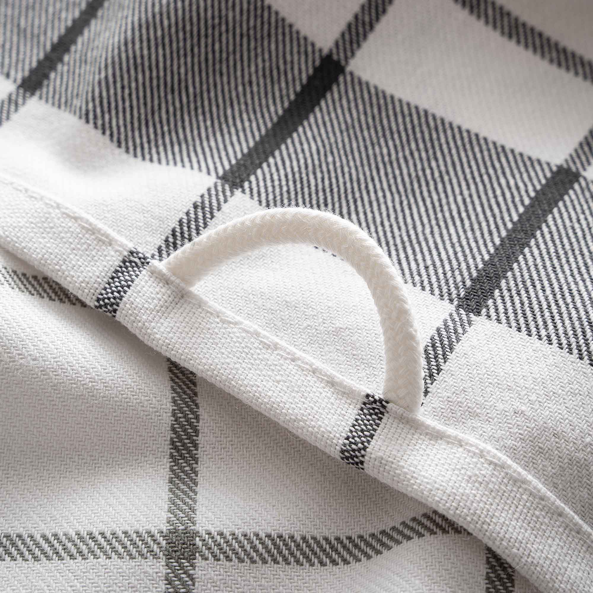 Esila Turkish Cotton Drying Cloth Set of 2 Gray/Anthracite