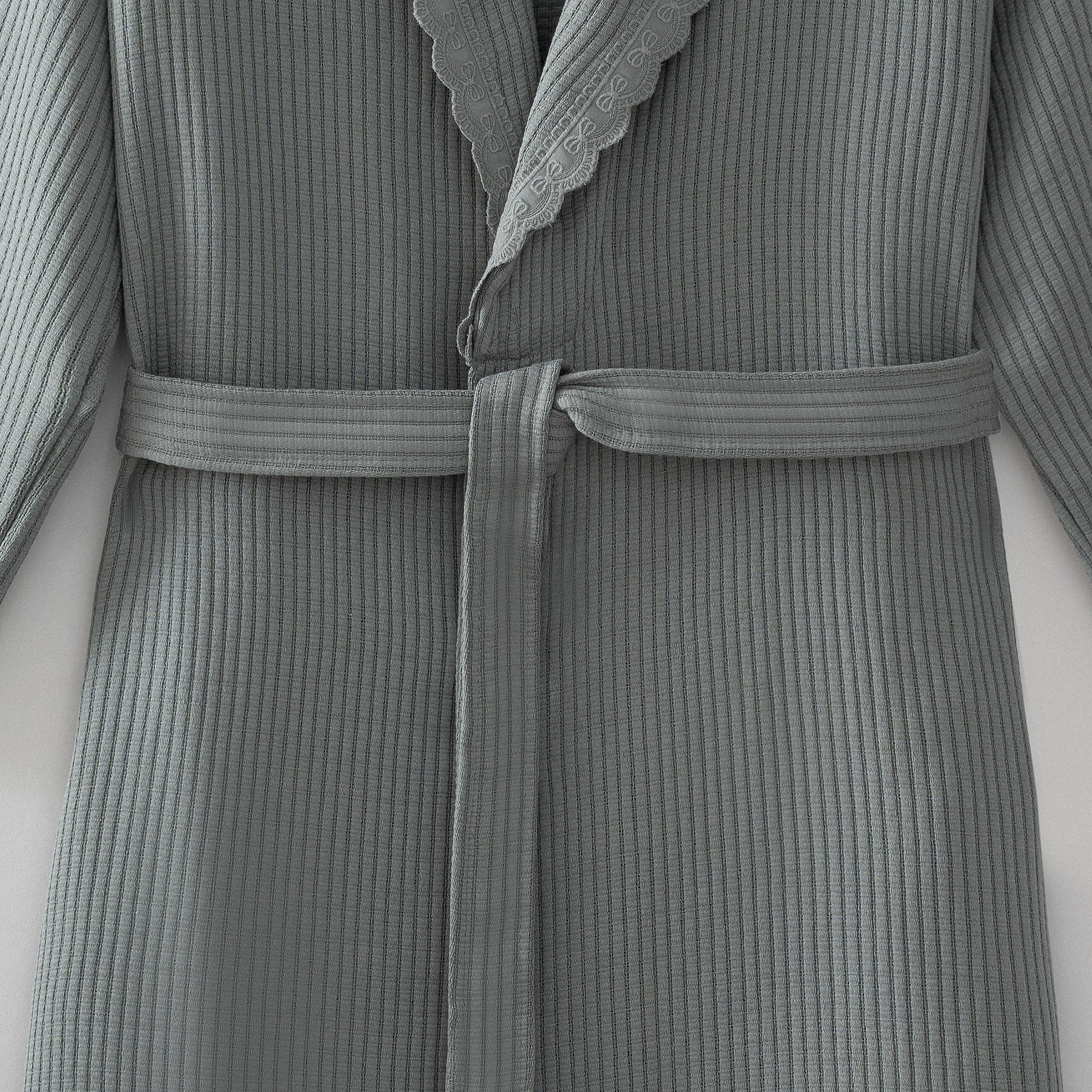 Alessa Organic Turkish Cotton Pique Women's Bathrobe Green