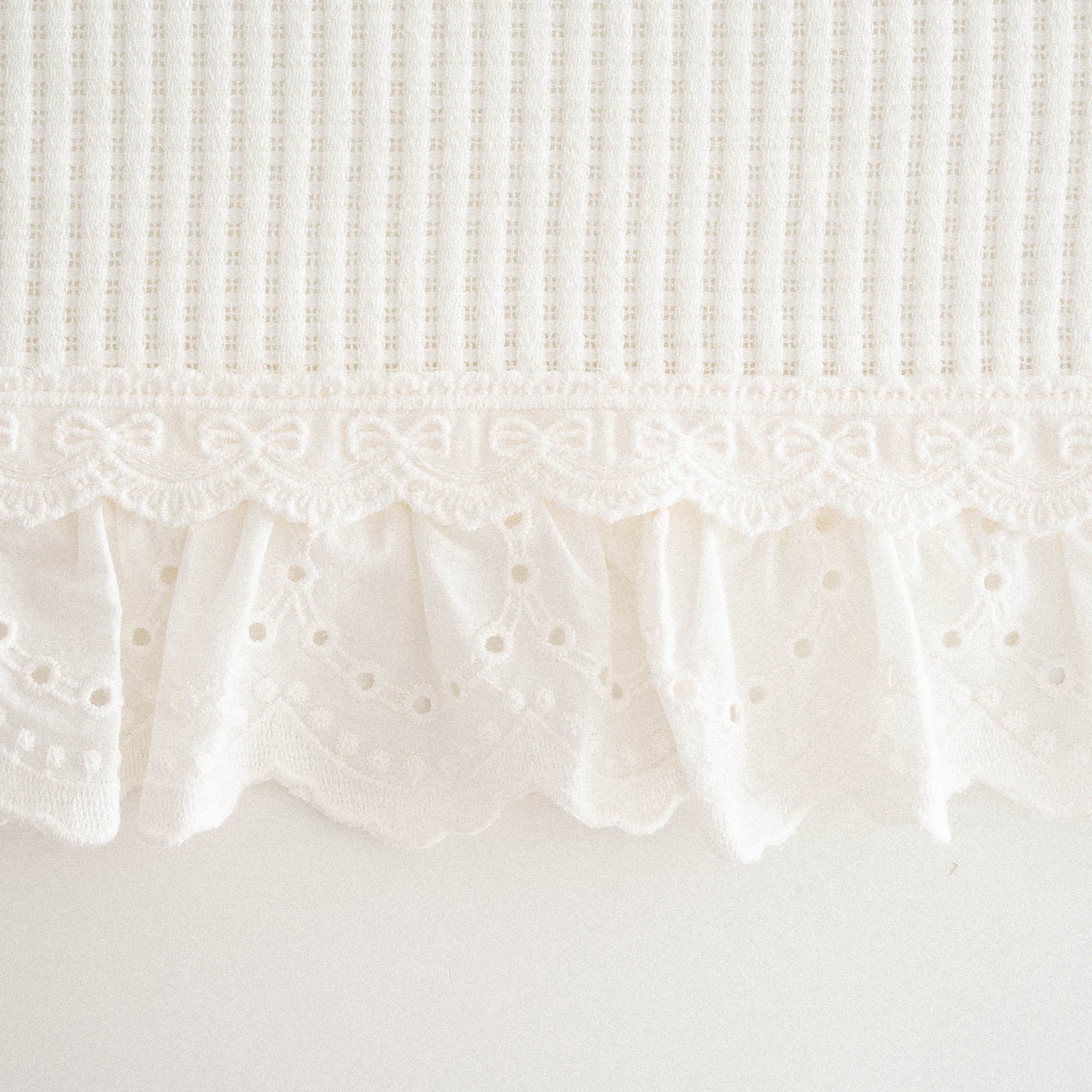 Alessa Organic Cotton Jacquard Double Pique Set Cream