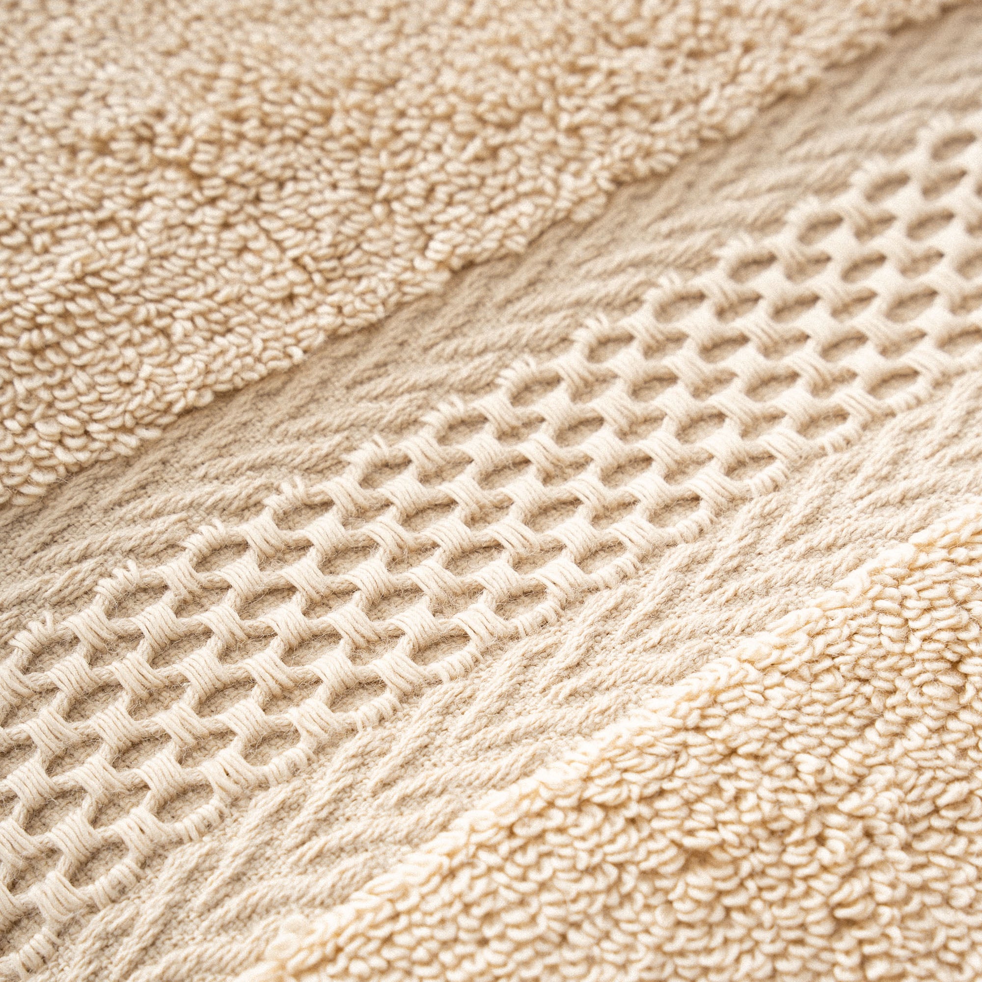 Auraline Organic Cotton Towel Set of 3 Light Beige