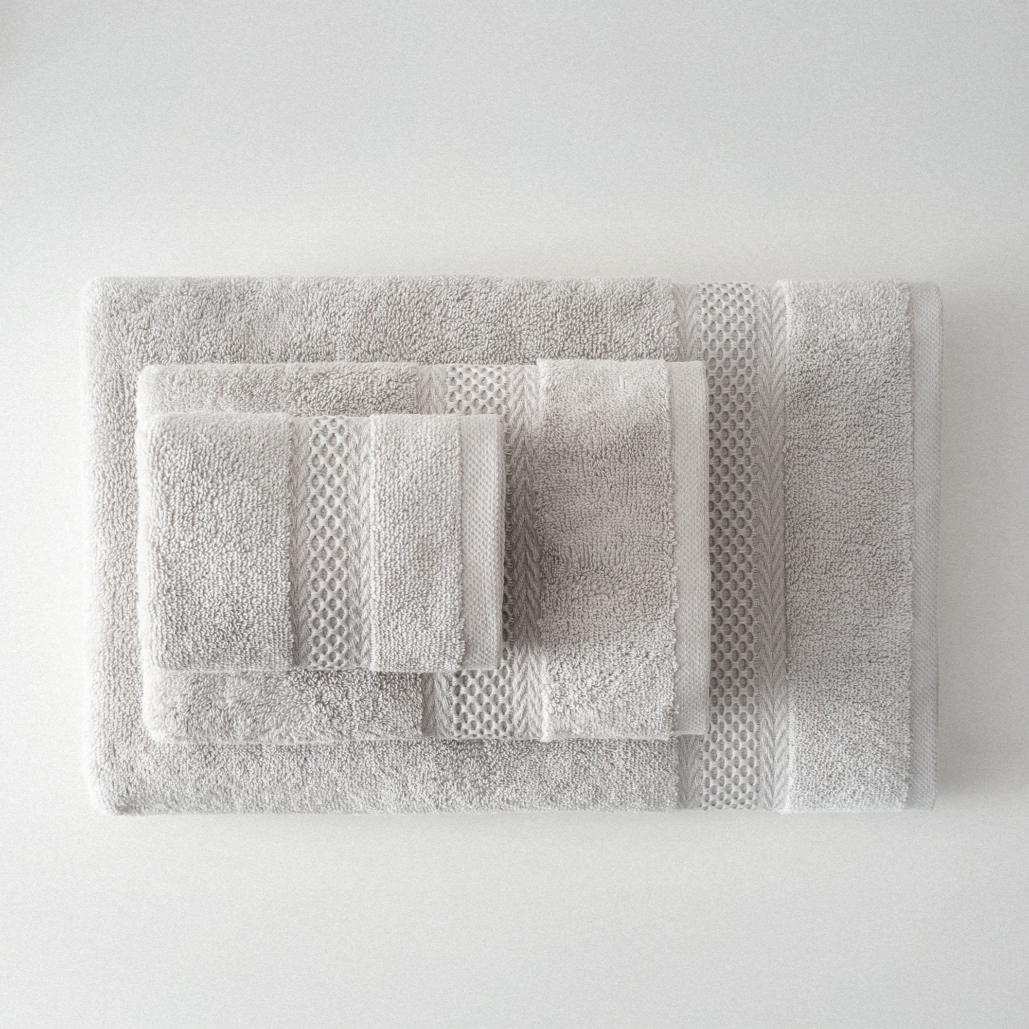 Auraline Organic Cotton Towel Set of 3 Gray