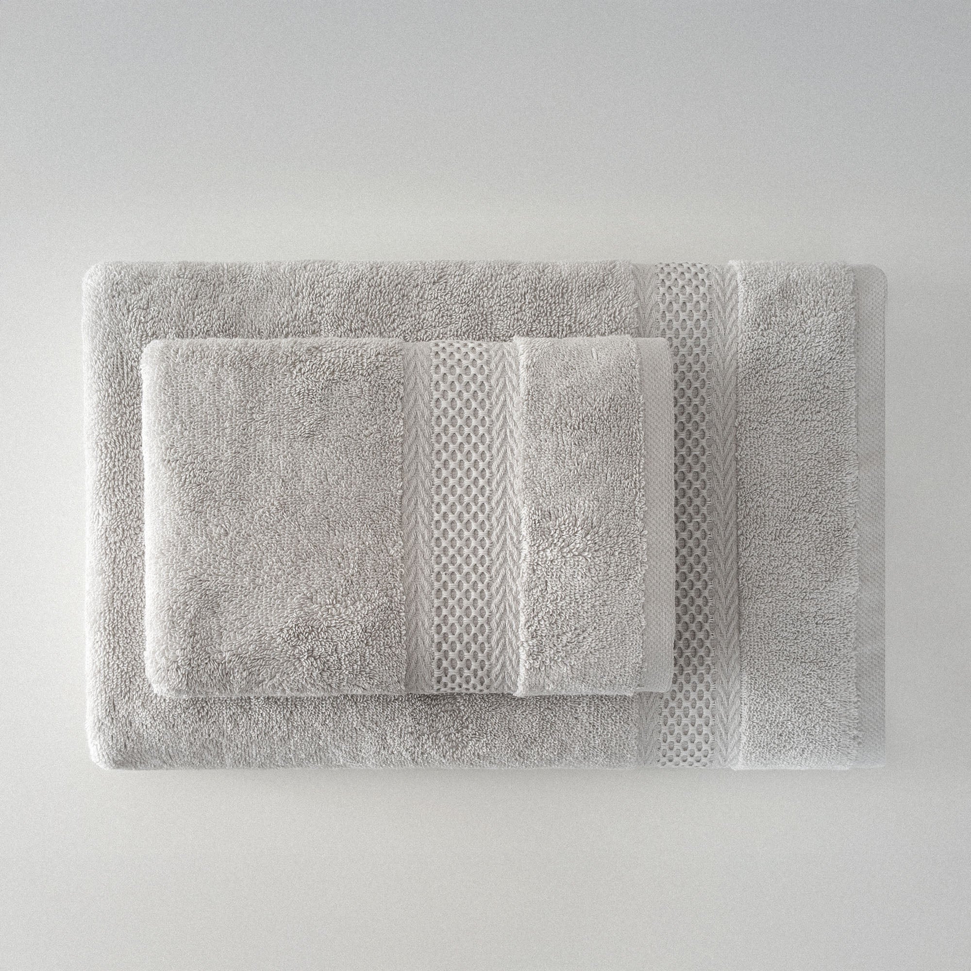 Auraline Organic Cotton Towel Set of 3 Gray