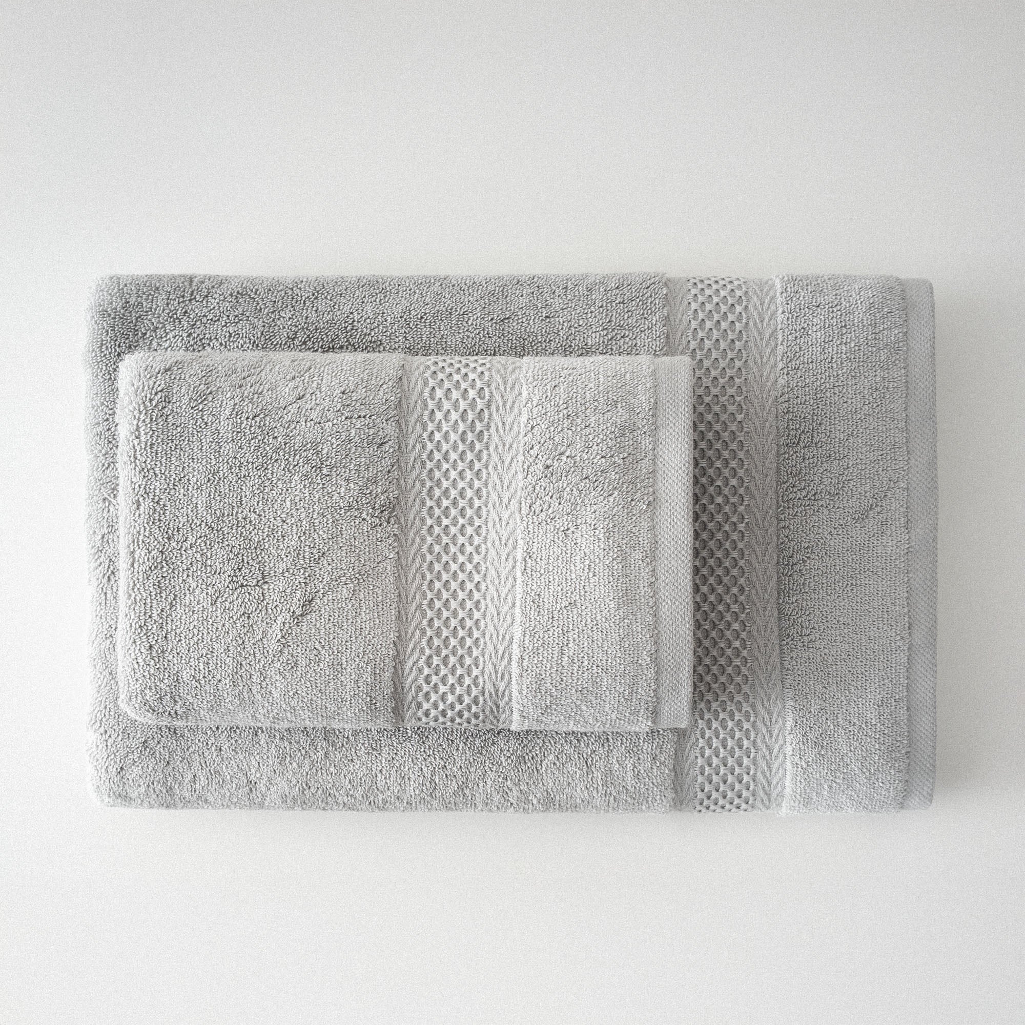 Auraline Organic Cotton Towel Set of 3 Dark Gray