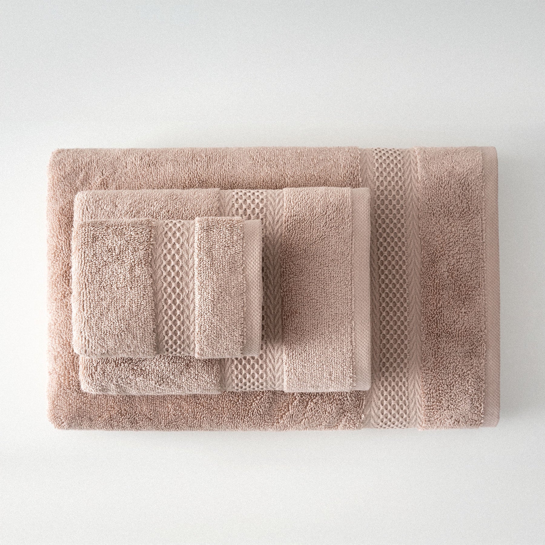 Auraline Organic Cotton Towel Set of 3 Powder