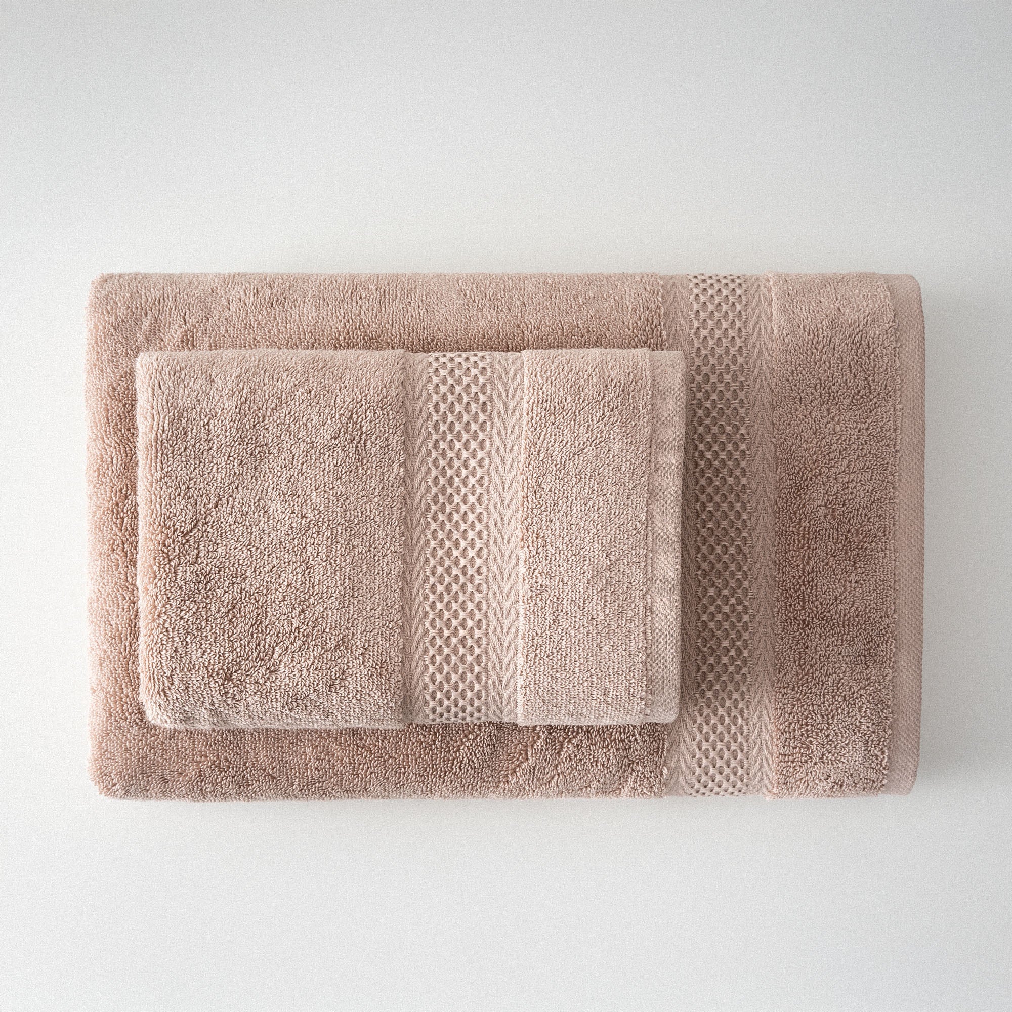 Auraline Organic Cotton Towel Set of 3 Powder