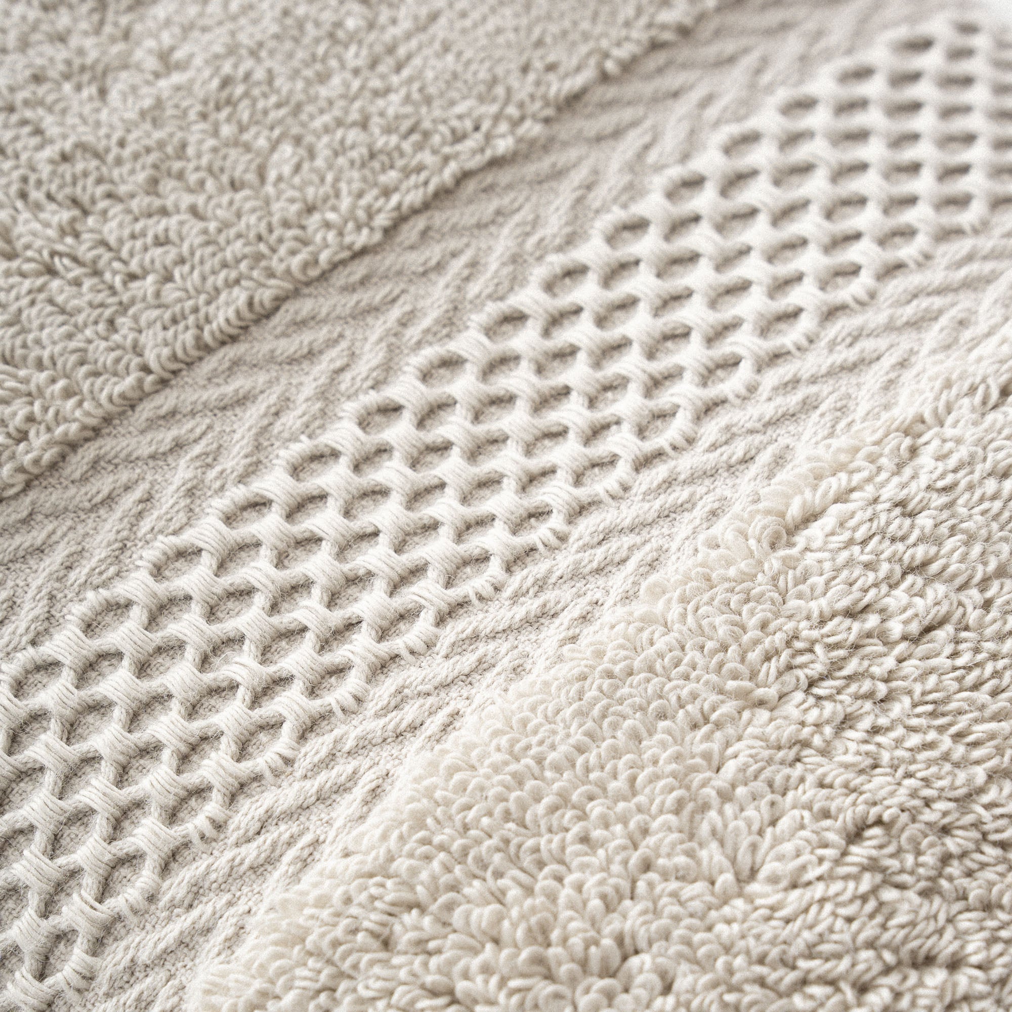 Auraline Organic Turkish Cotton Bath Towel Set of 6 Beige