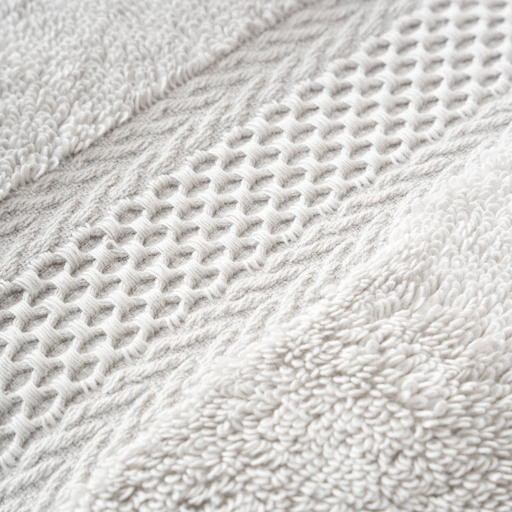 Auraline Organic Turkish Cotton Bath Towel Set of 6 Gray