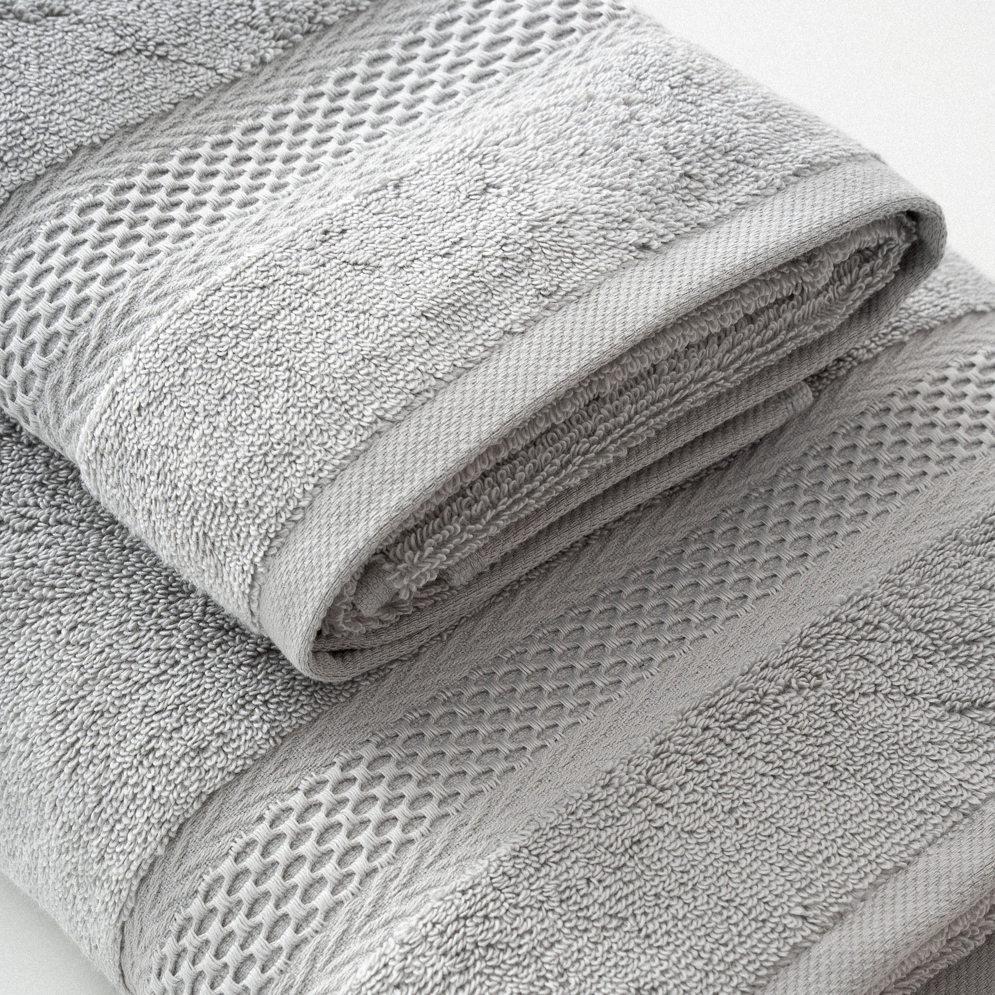 Auraline Organic Turkish Cotton Bath Towel Set of 6 Dark Gray