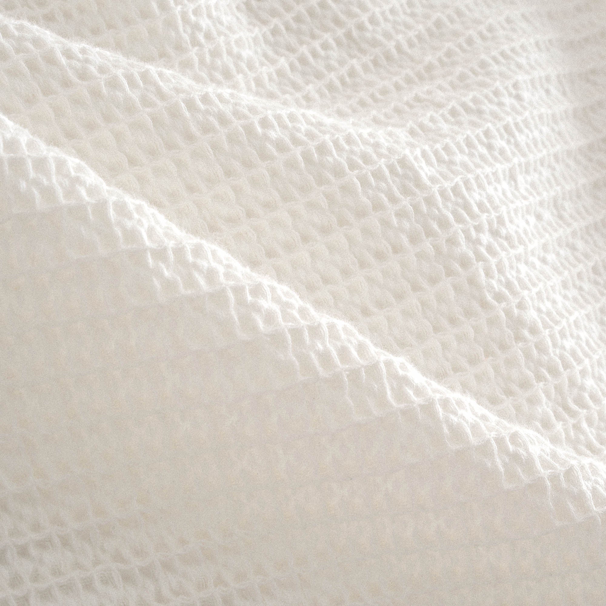 Dina Organic Cotton Pique Double Bedspread Cream