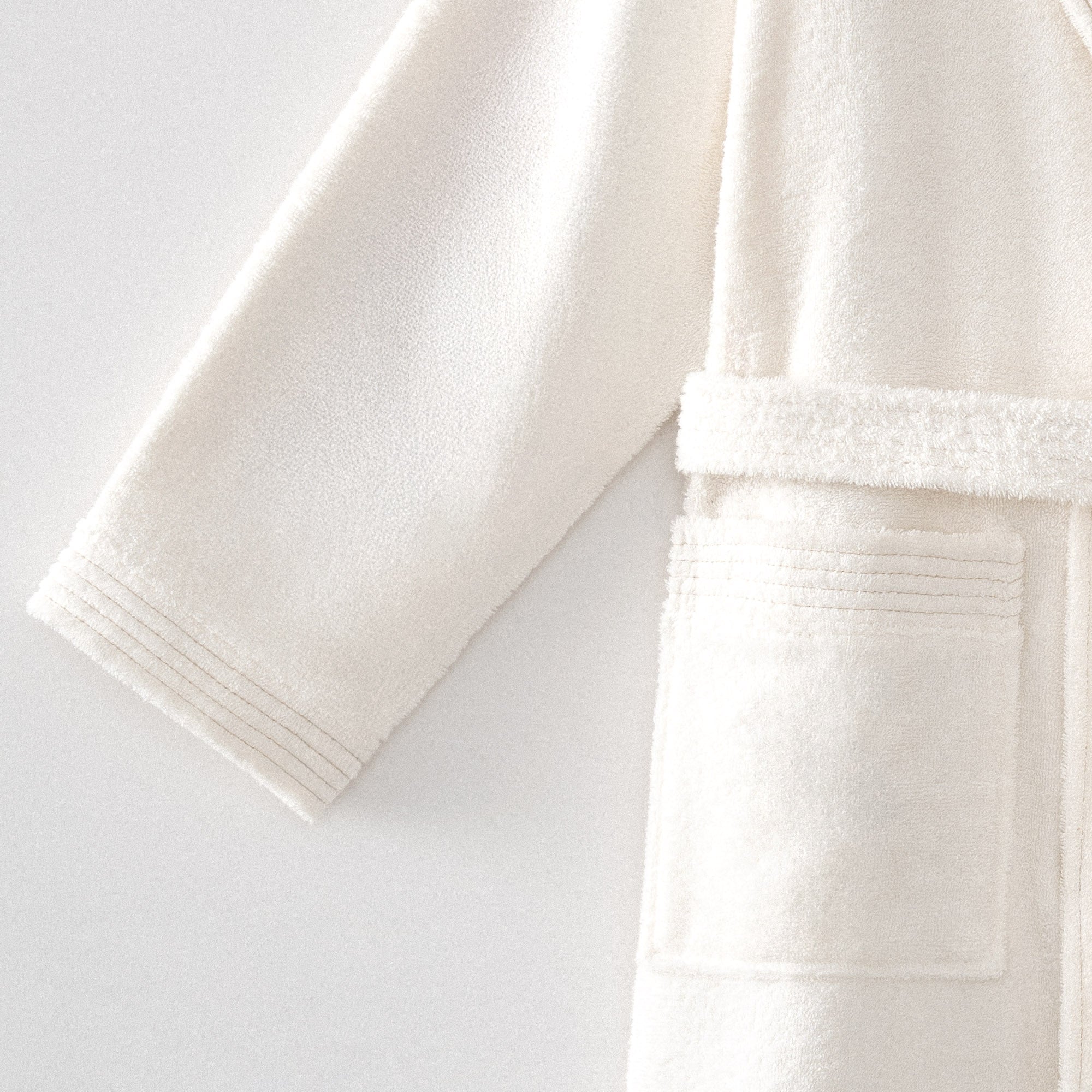 Ecosoft Organic Turkish Cotton Men's Bathrobe Cream
