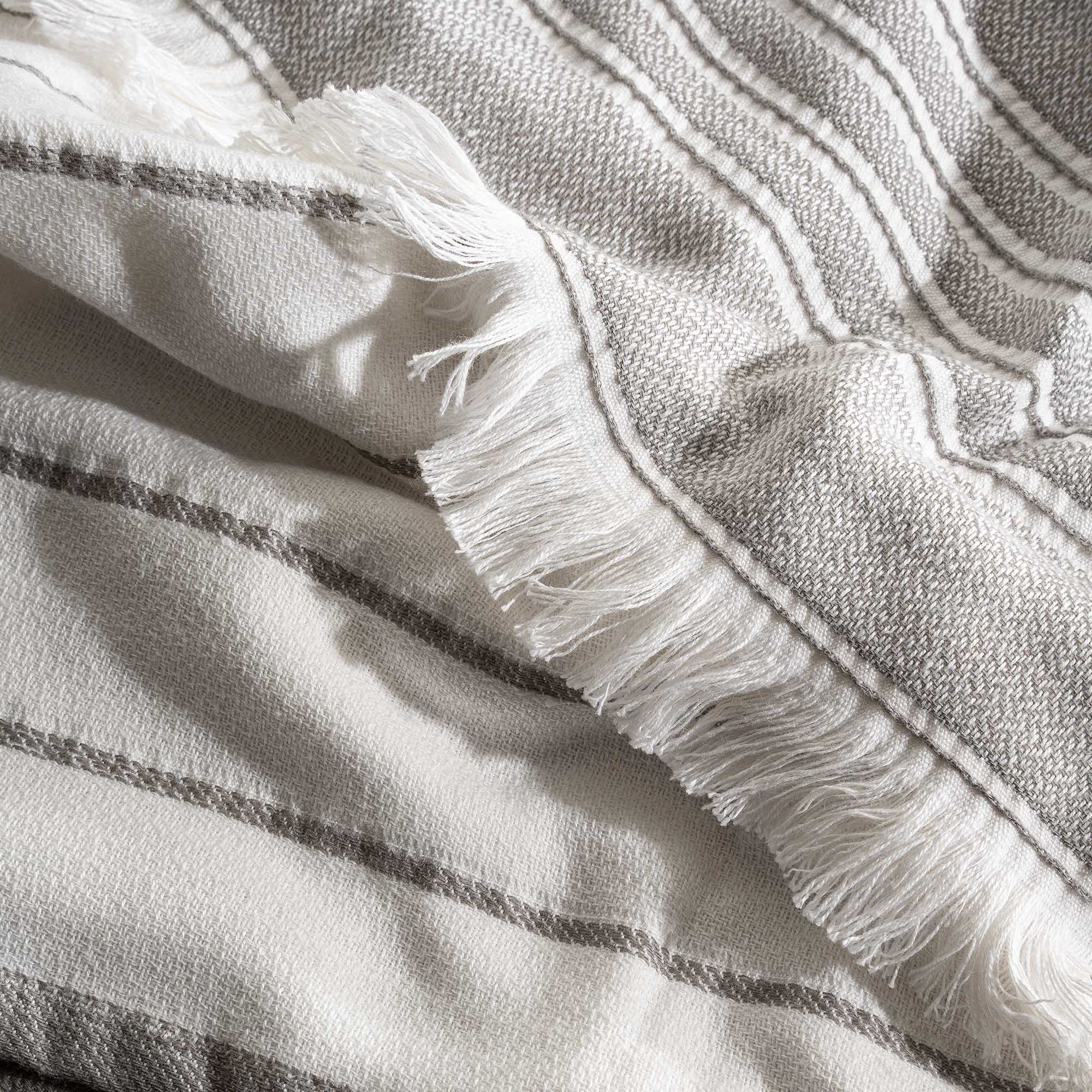 Elis Organic Cotton Kitchen Towel Set of 3 Grey