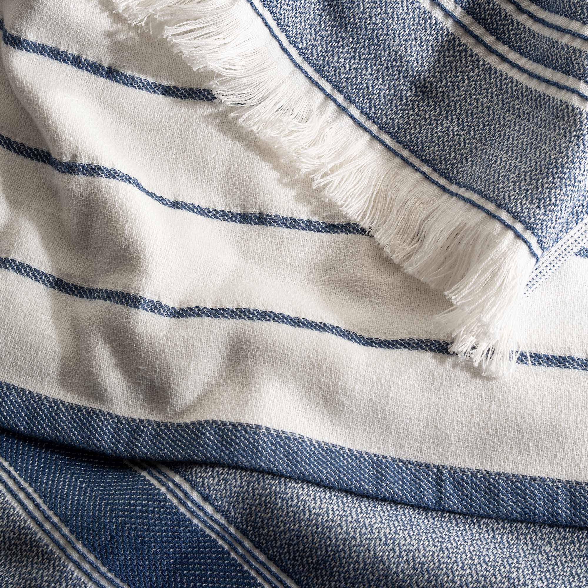 Elis Organic Cotton Kitchen Towel Set of 3 Blue