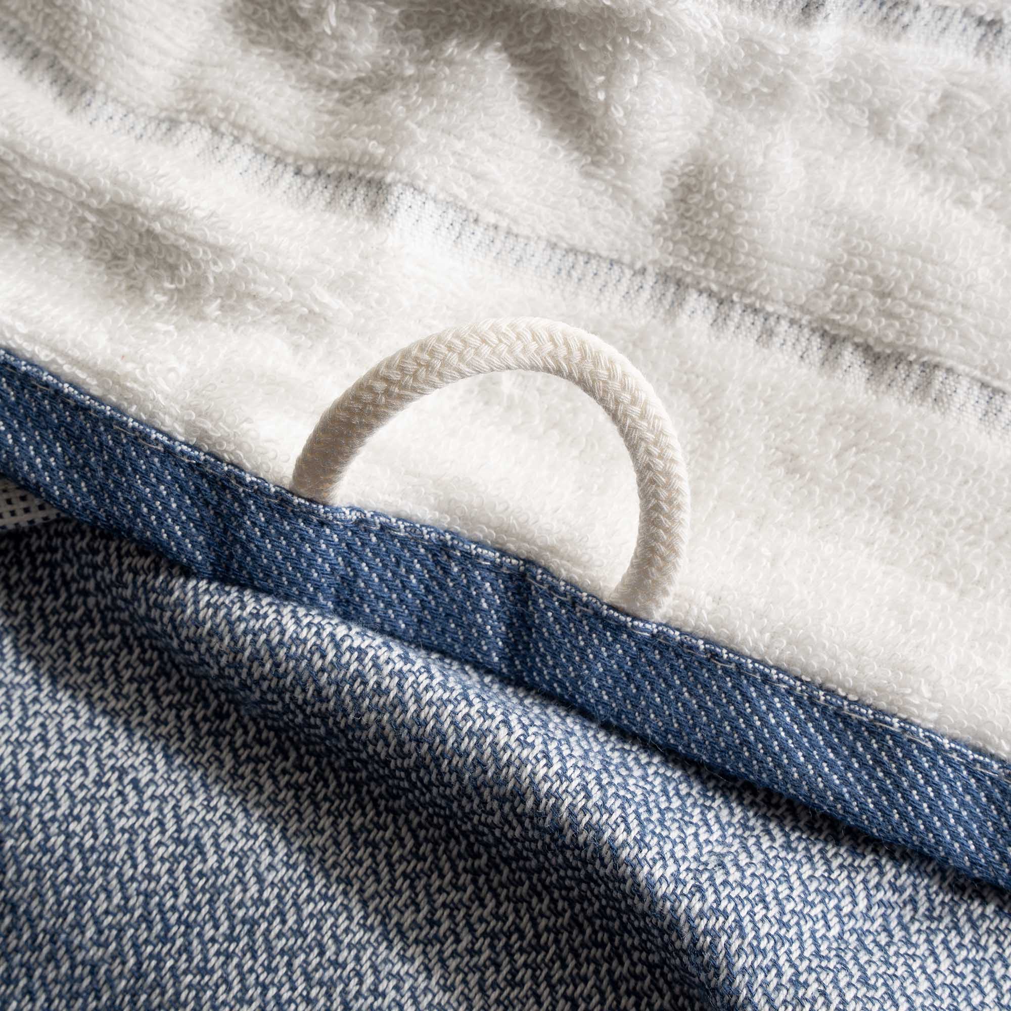 Elis Organic Cotton Kitchen Towel Set of 3 Blue