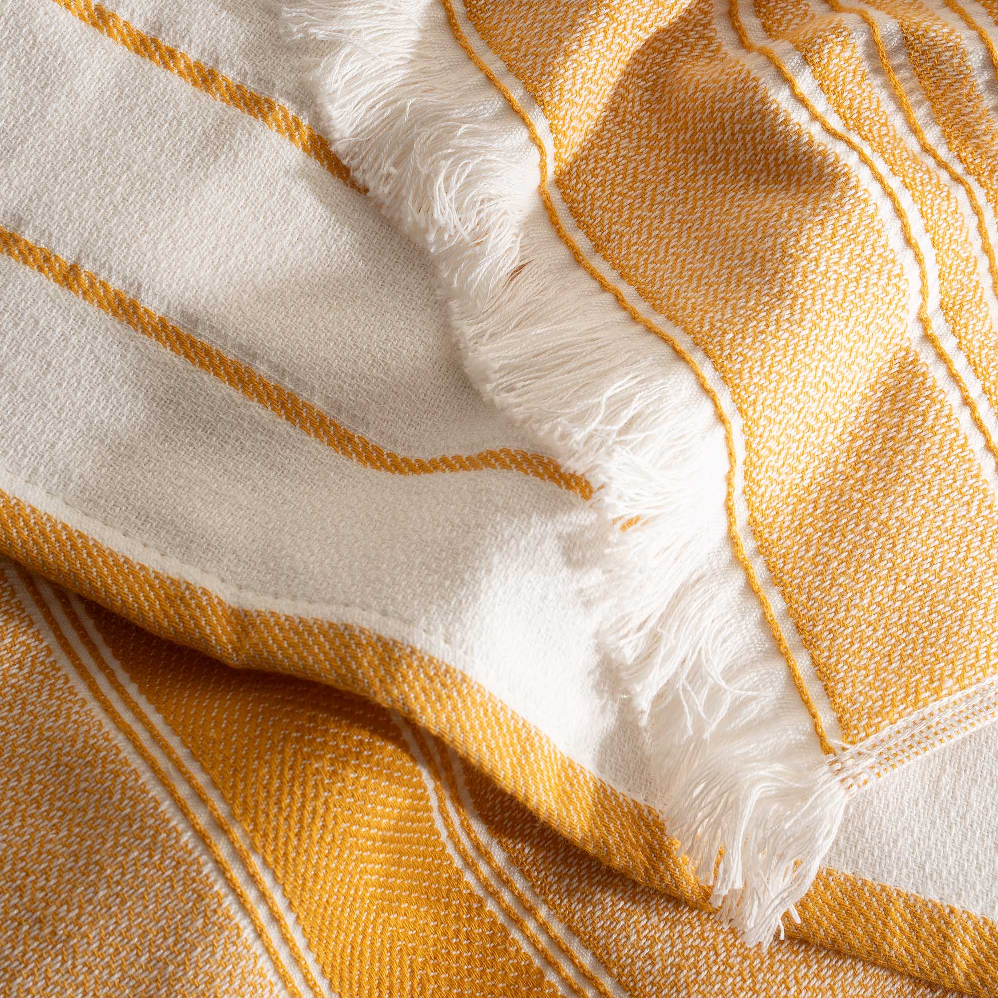 Elis Organic Cotton Kitchen Towel Set of 3 Yellow