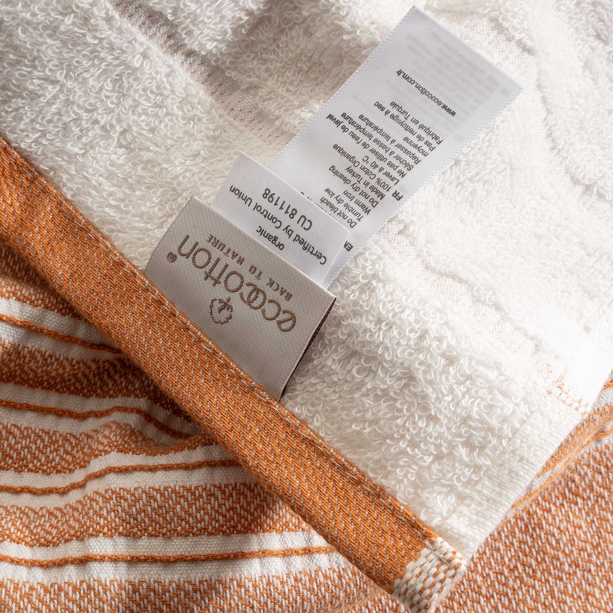 Elis Organic Cotton Kitchen Towel Set of 3 Terra