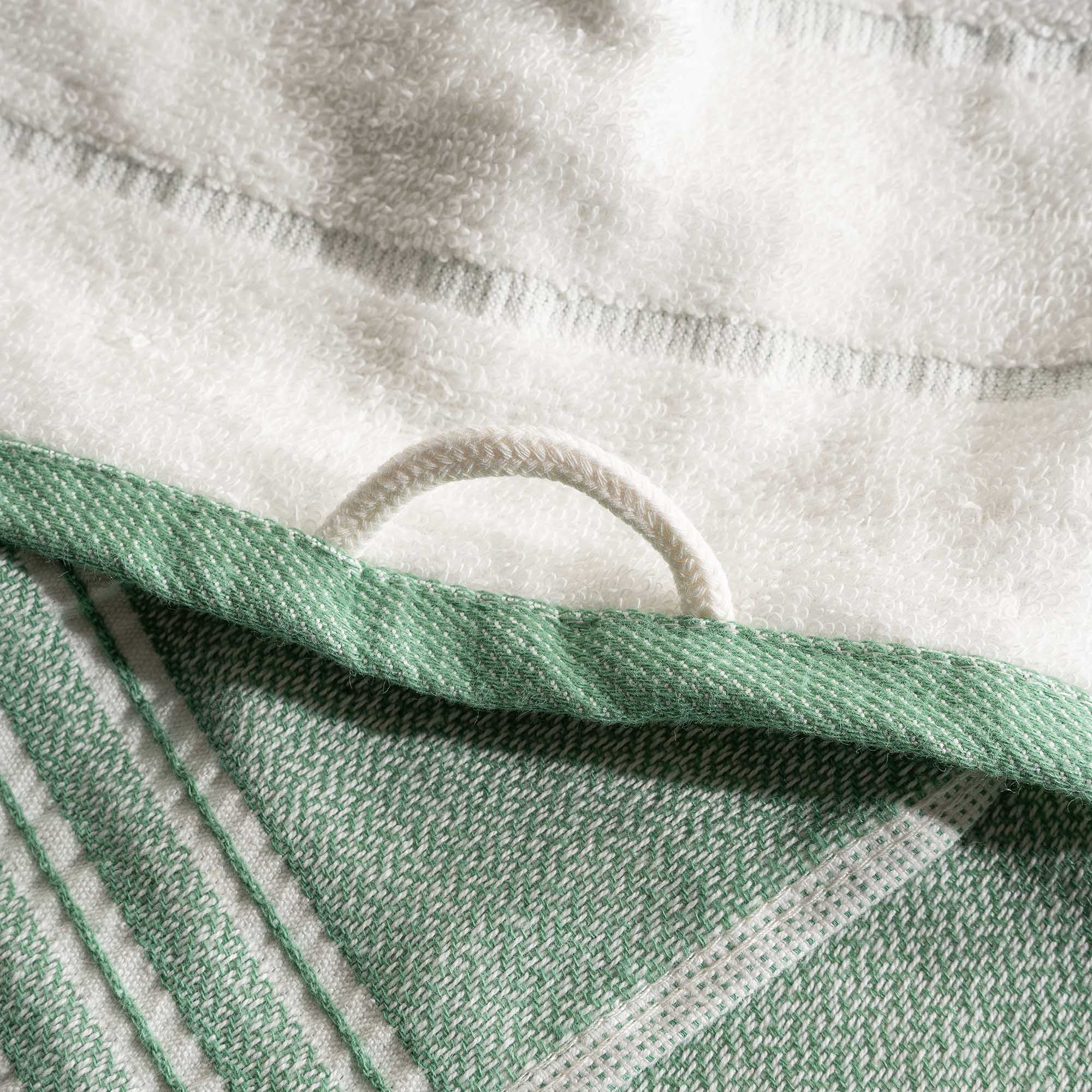 Elis Organic Cotton Kitchen Towel Set of 3 Green