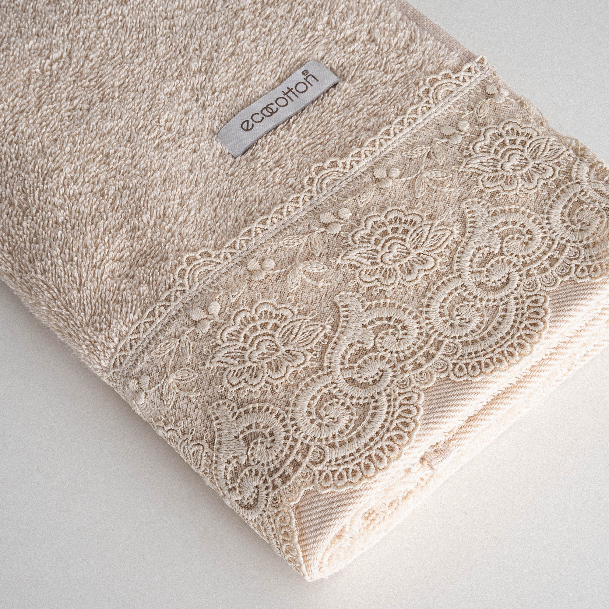 Eponj Organic Cotton Hand Towel Beige