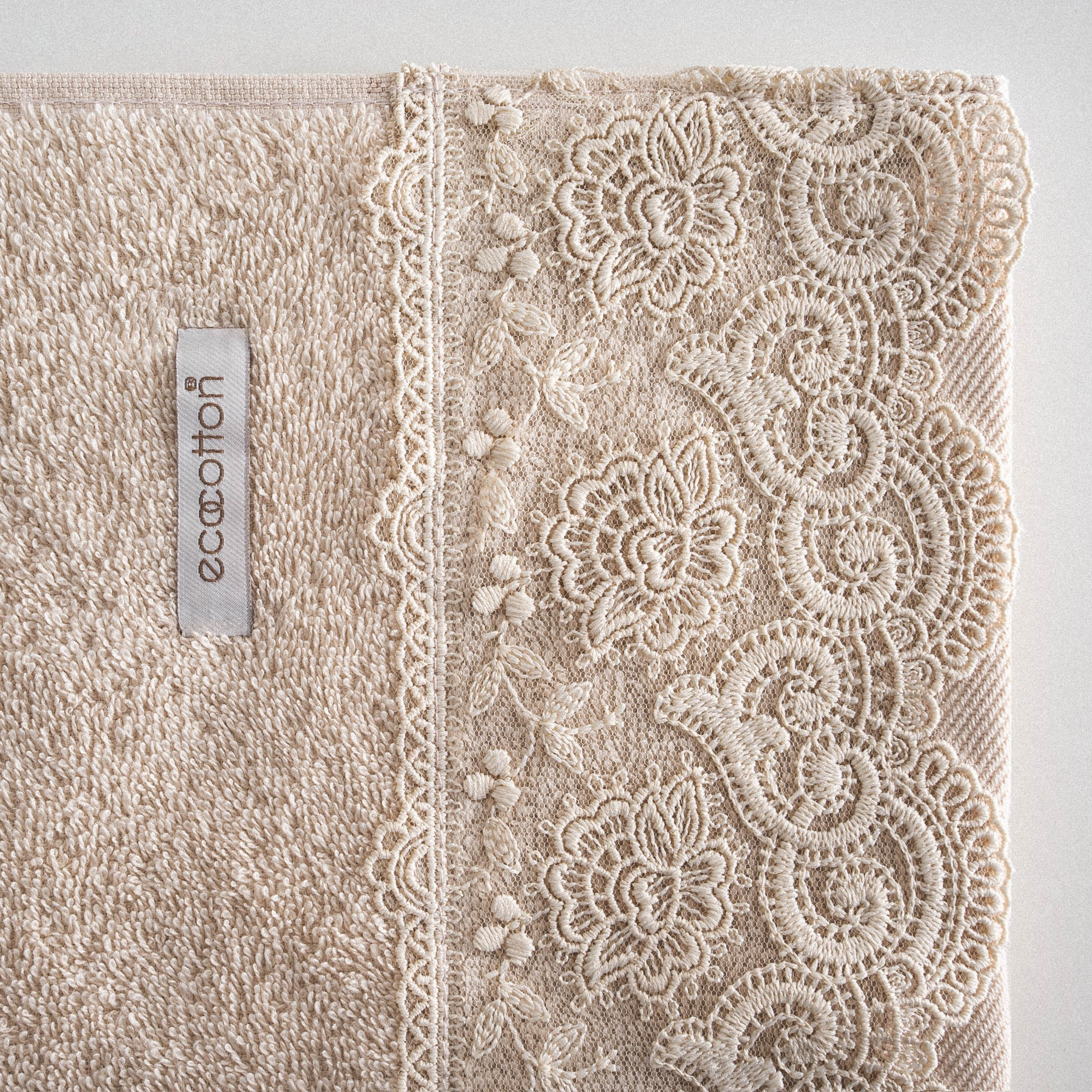 Eponj Organic Cotton Hand Towel Beige