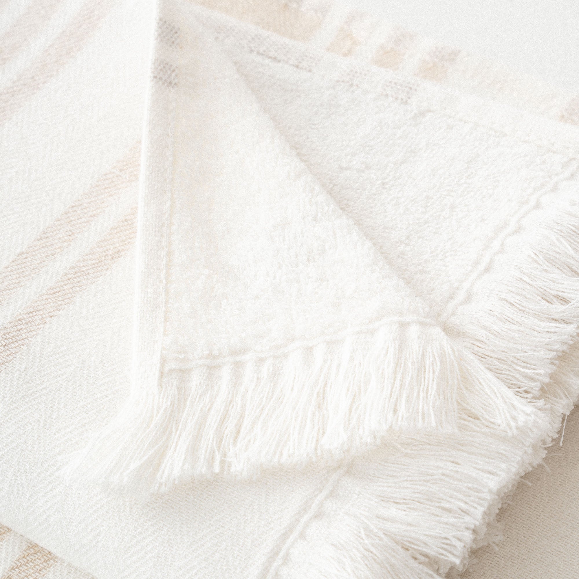 Erva Organic Turkish Cotton Linen Bath Towel Set of 6 Beige
