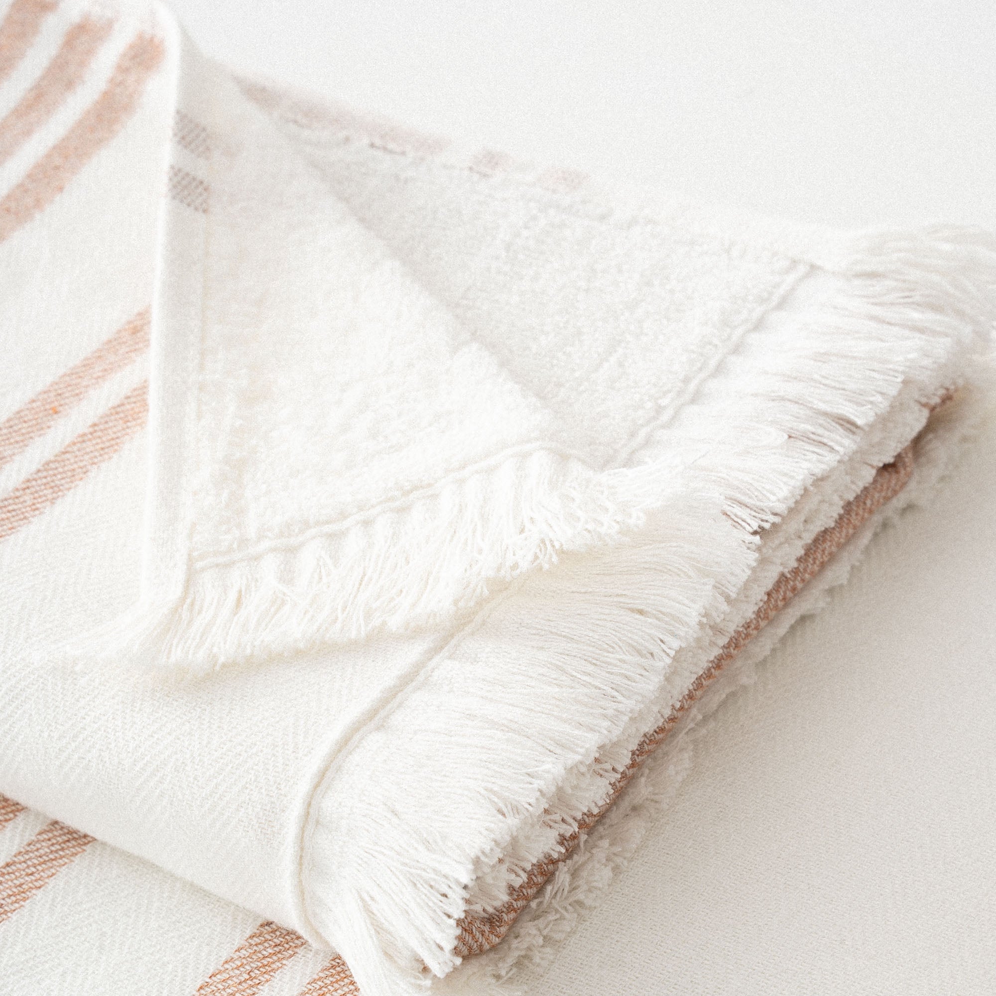 Erva Organic Turkish Cotton Linen Bath Towel Set of 6 Terra