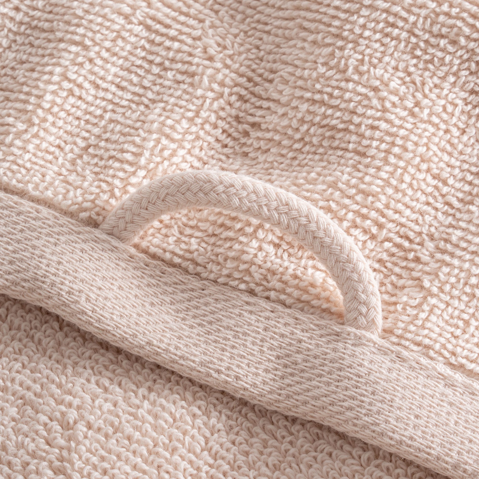 Lara Turkish Cotton Wash Cloth Towel Light Salmon