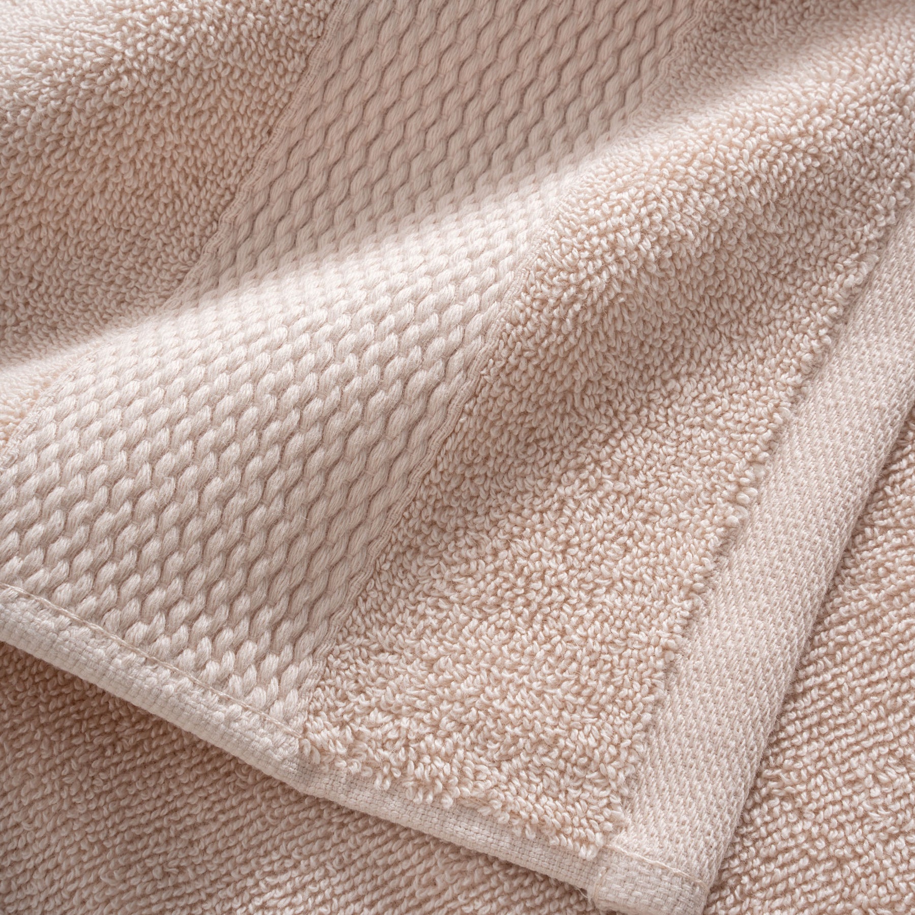 Lara Turkish Cotton Hand Towel Set of 6 Light Salmon