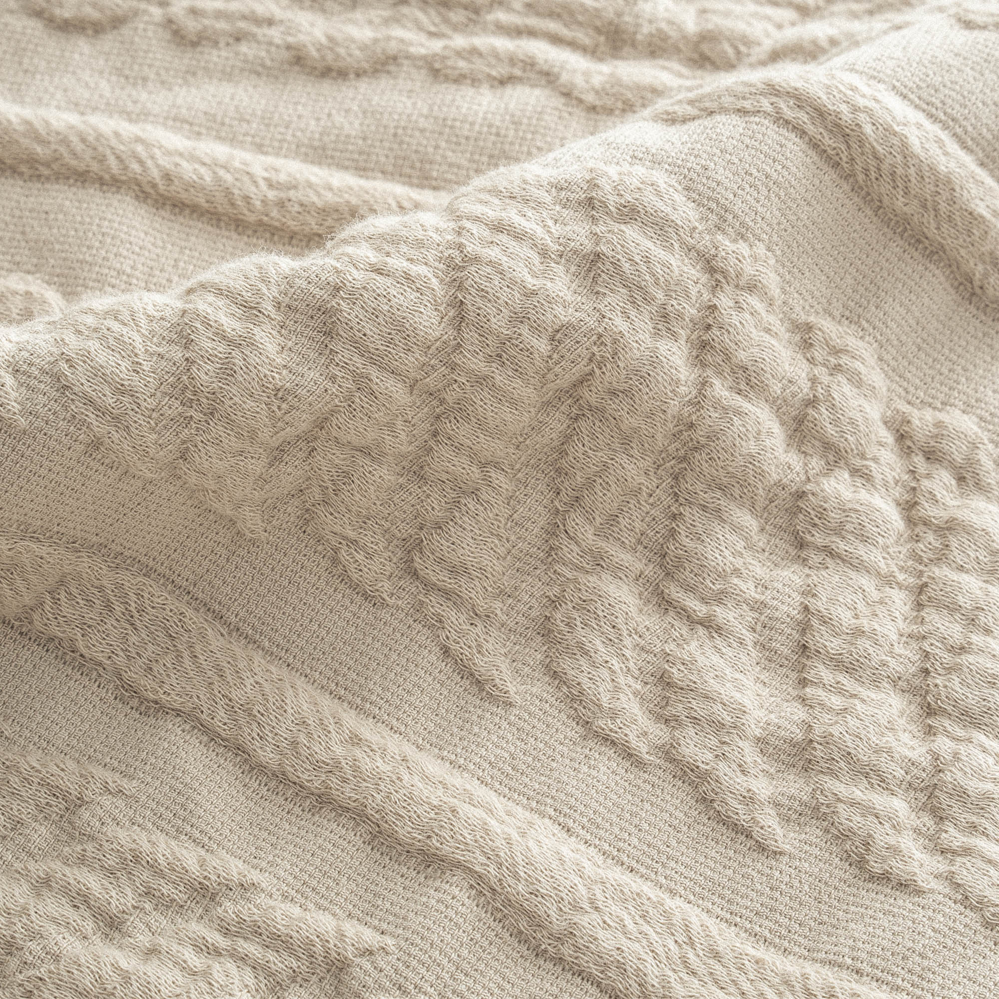 Hifa Turkish Cotton Double Pique Set Beige