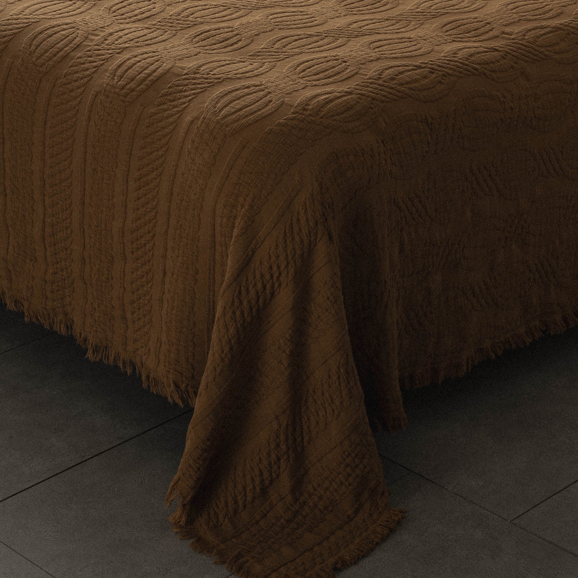 Hifa Turkish Cotton Double Pique Set Brown