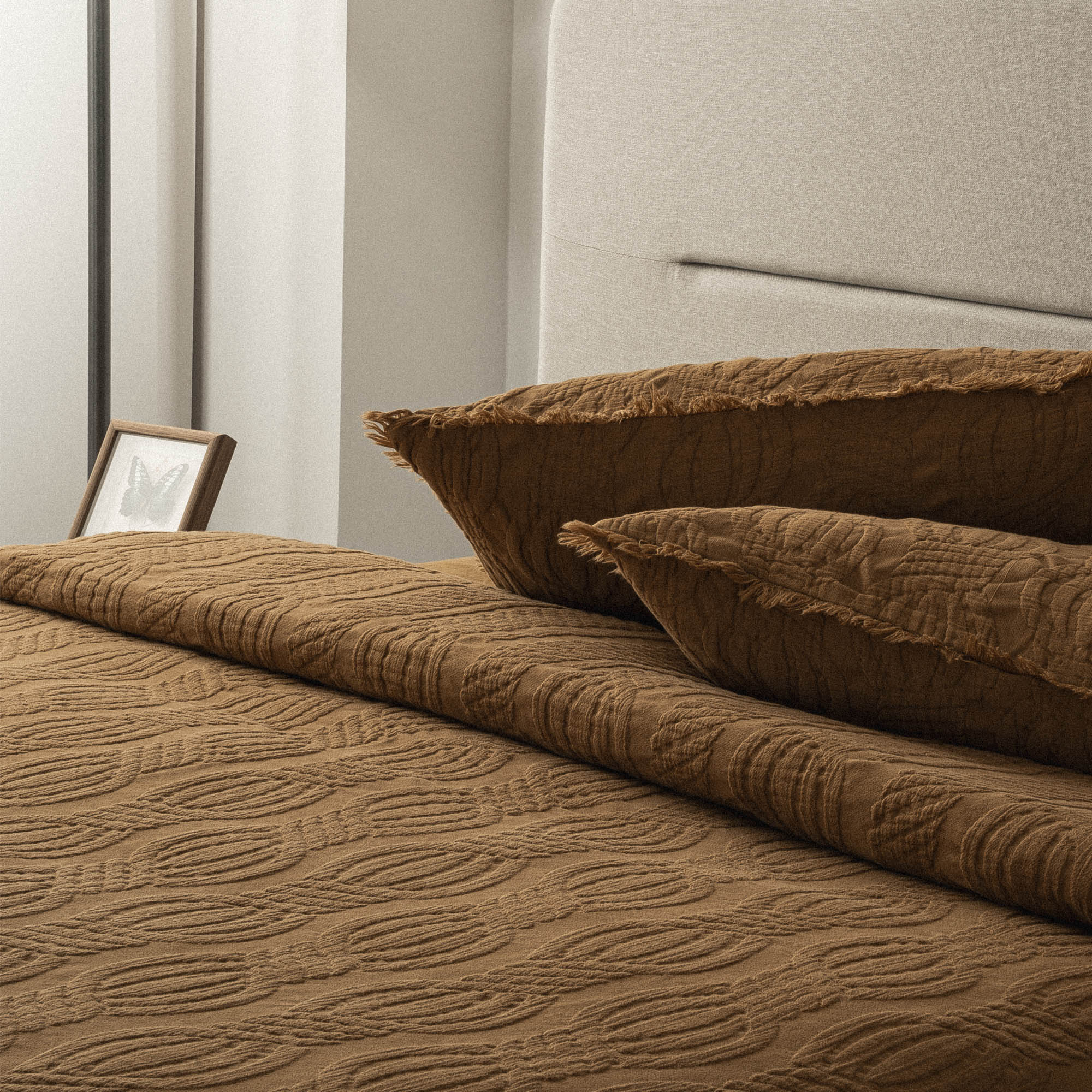 Hifa Turkish Cotton Double Pique Set Brown