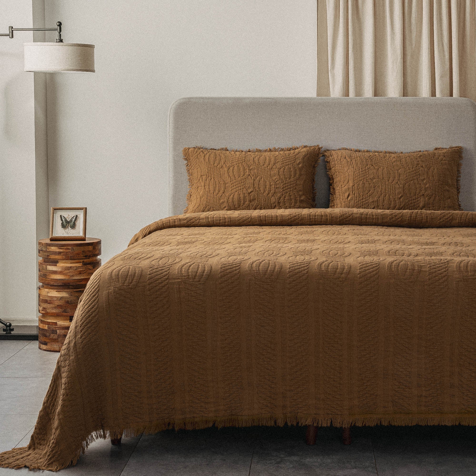 Hifa Turkish Cotton Double Pique Set Brown