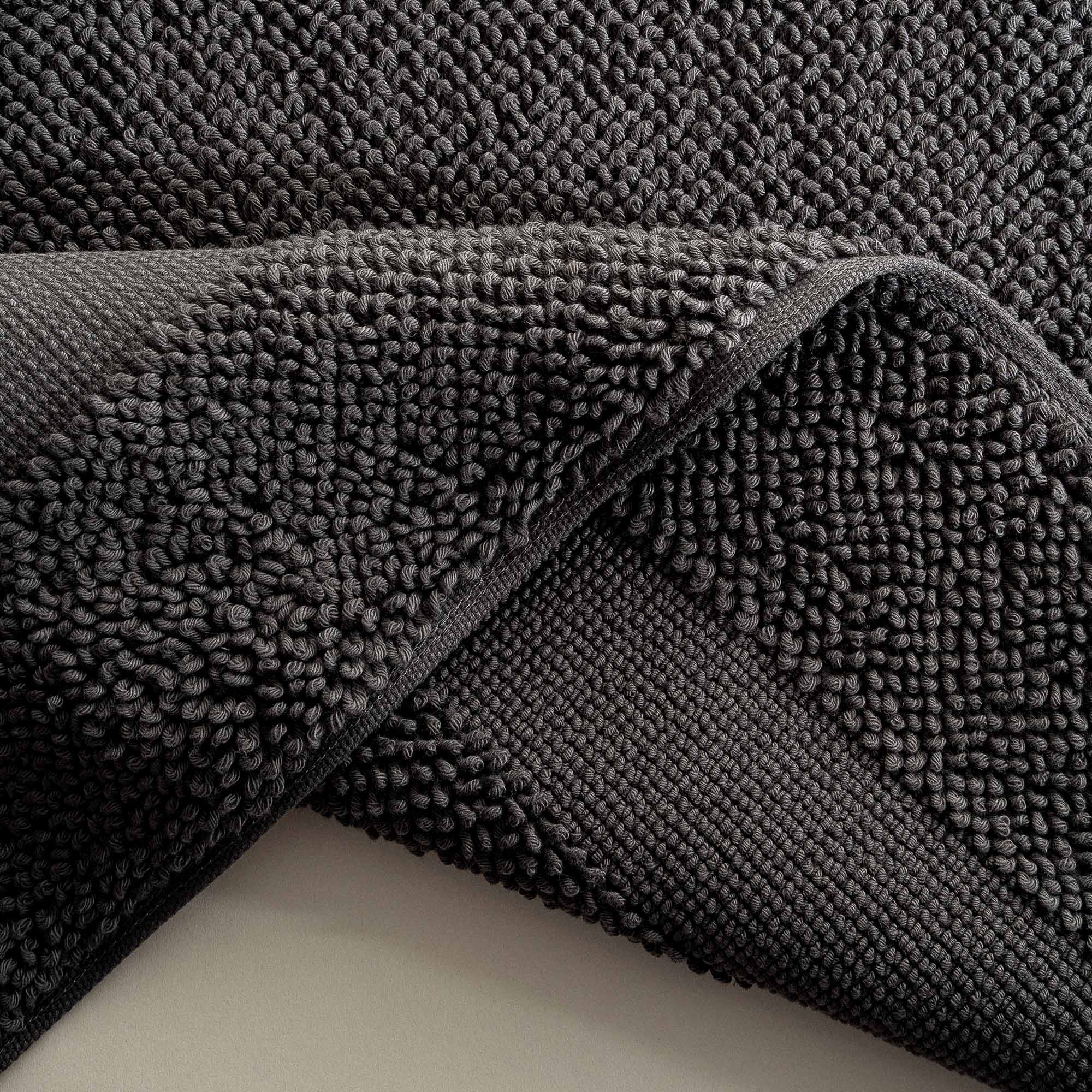 Kaia Cotton Bath Mat Anthracite