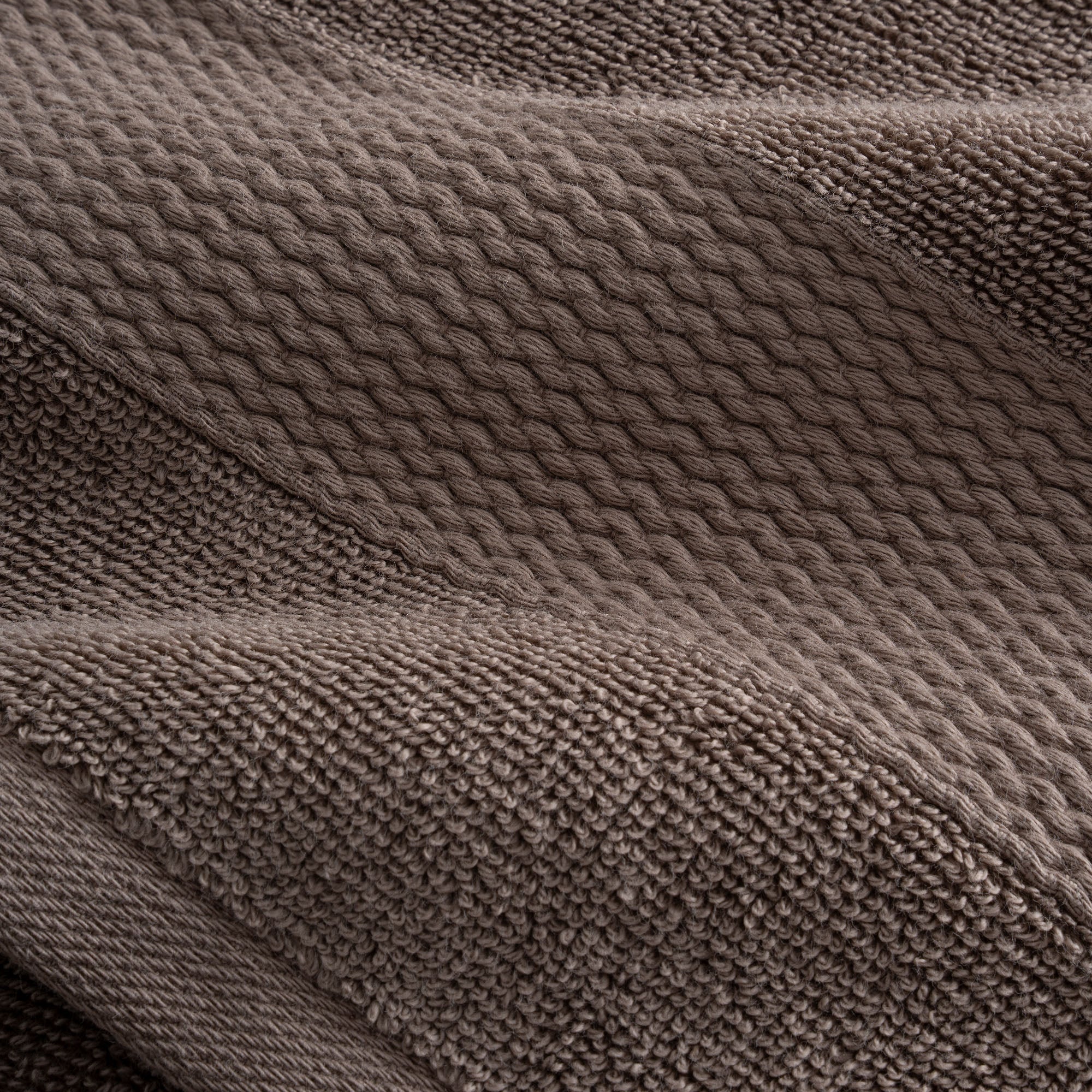 Lara Cotton Bath Towel Set of 3 Brown