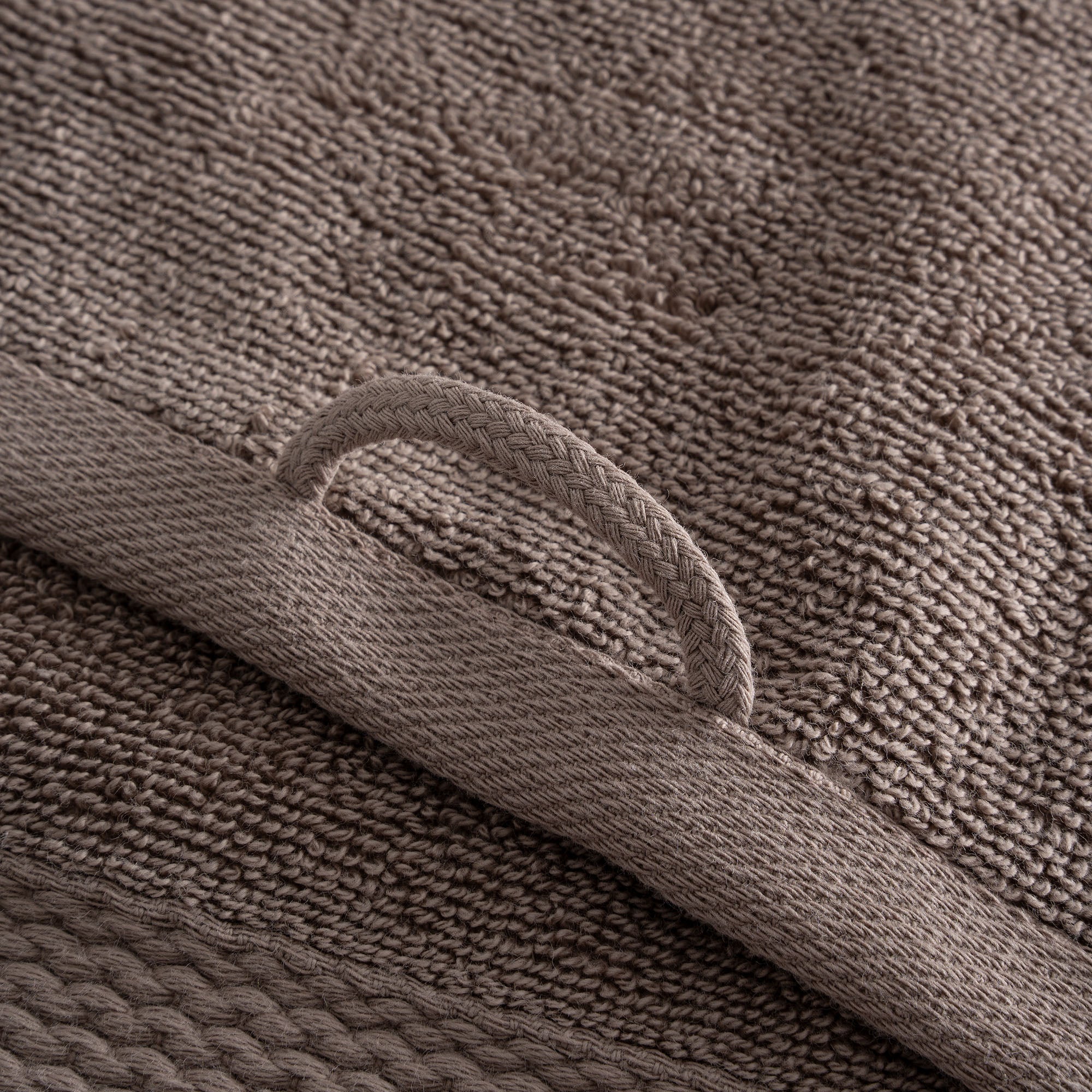 Lara Cotton Bath Towel Set of 3 Brown