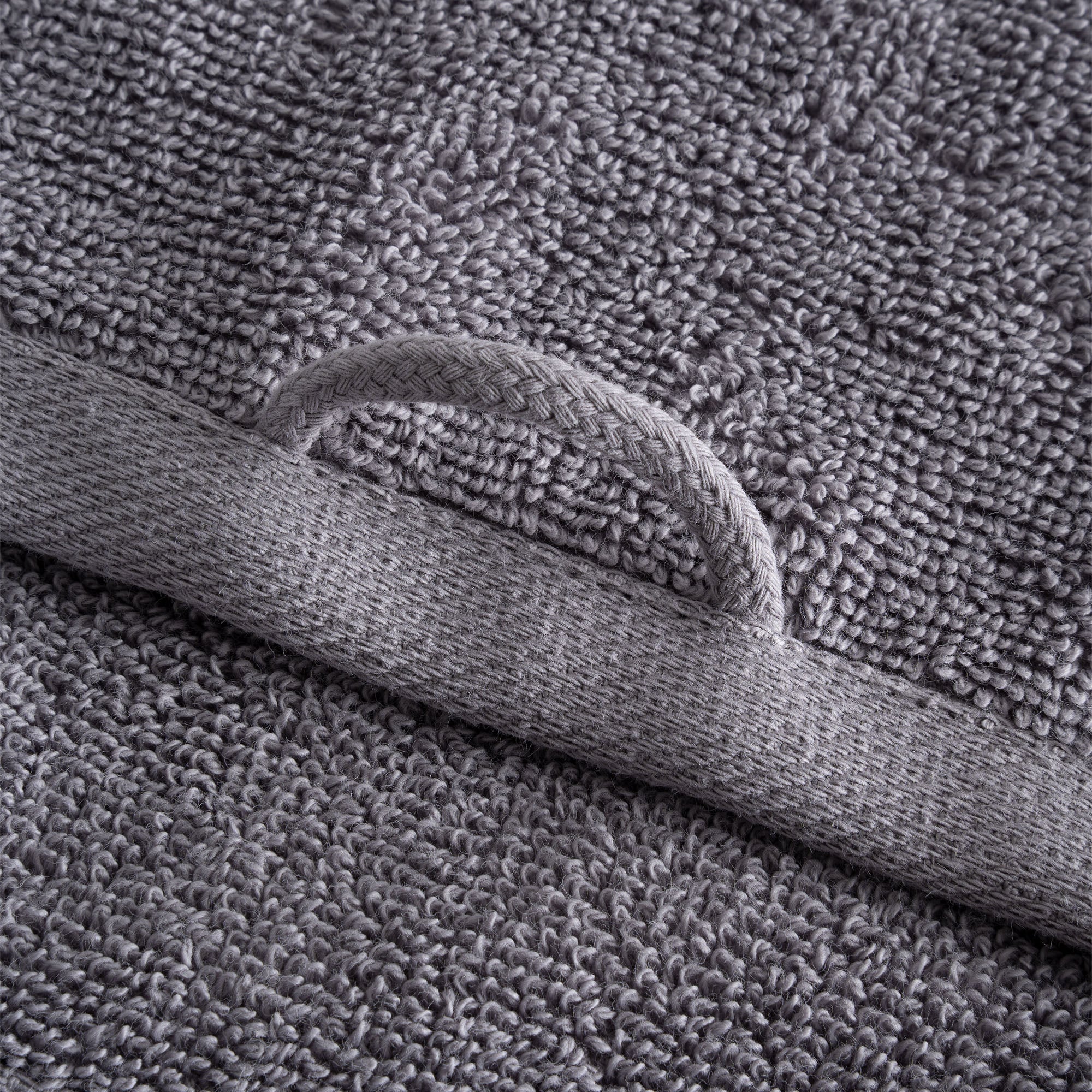 Lara Cotton Bath Towel Set of 3 Dark Gray