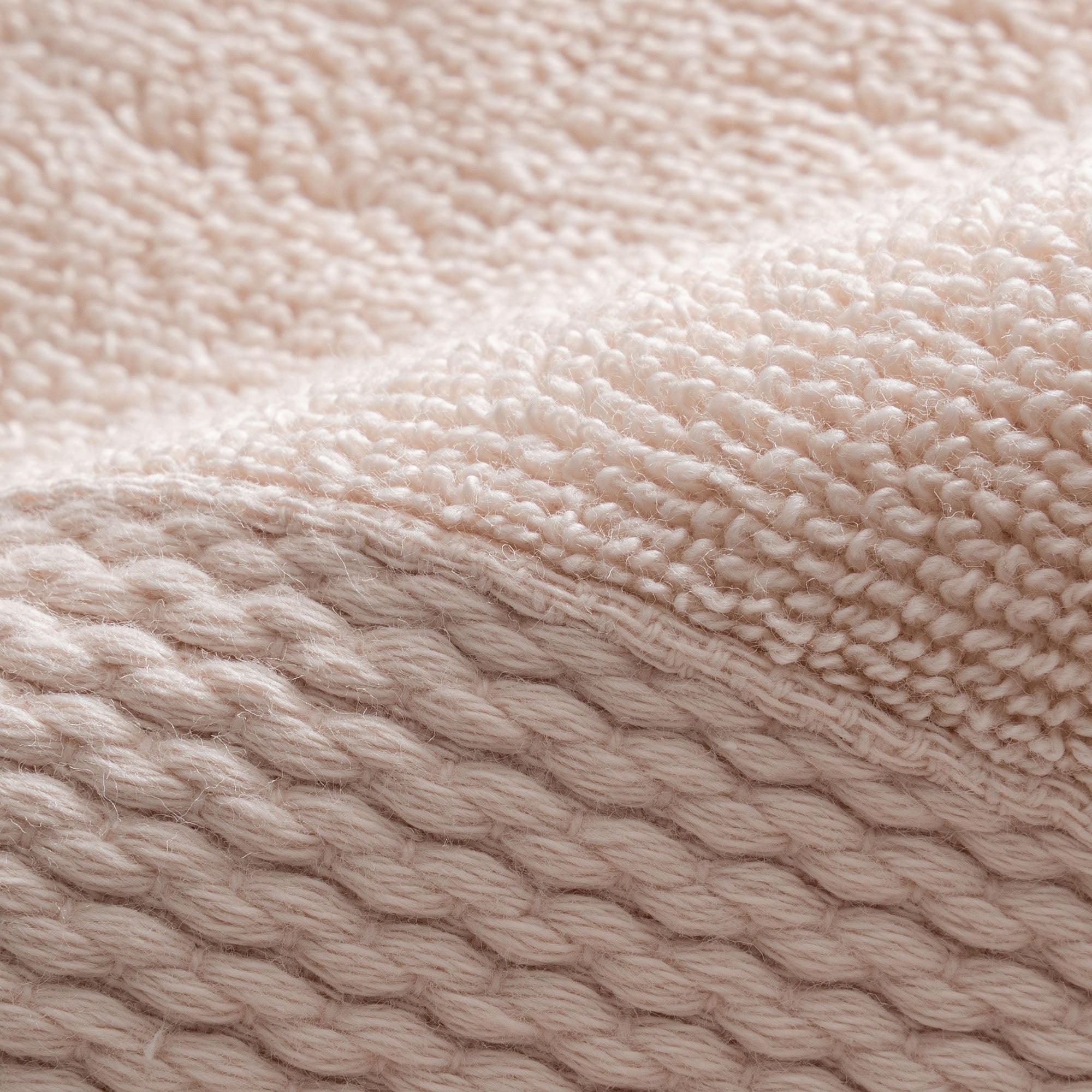 Lara Cotton Bath Towel Set of 3 Light Salmon