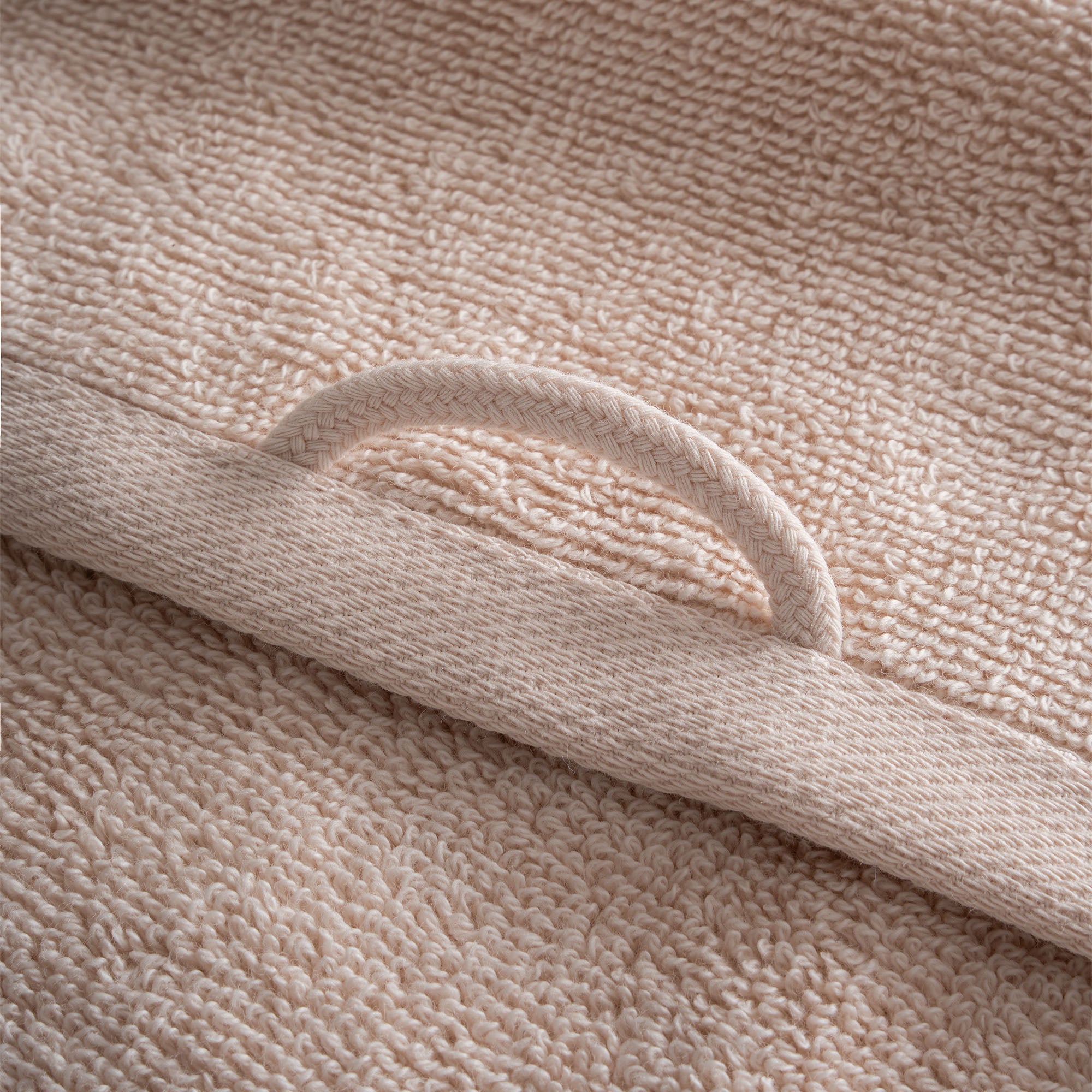 Lara Cotton Bath Towel Set of 3 Light Salmon