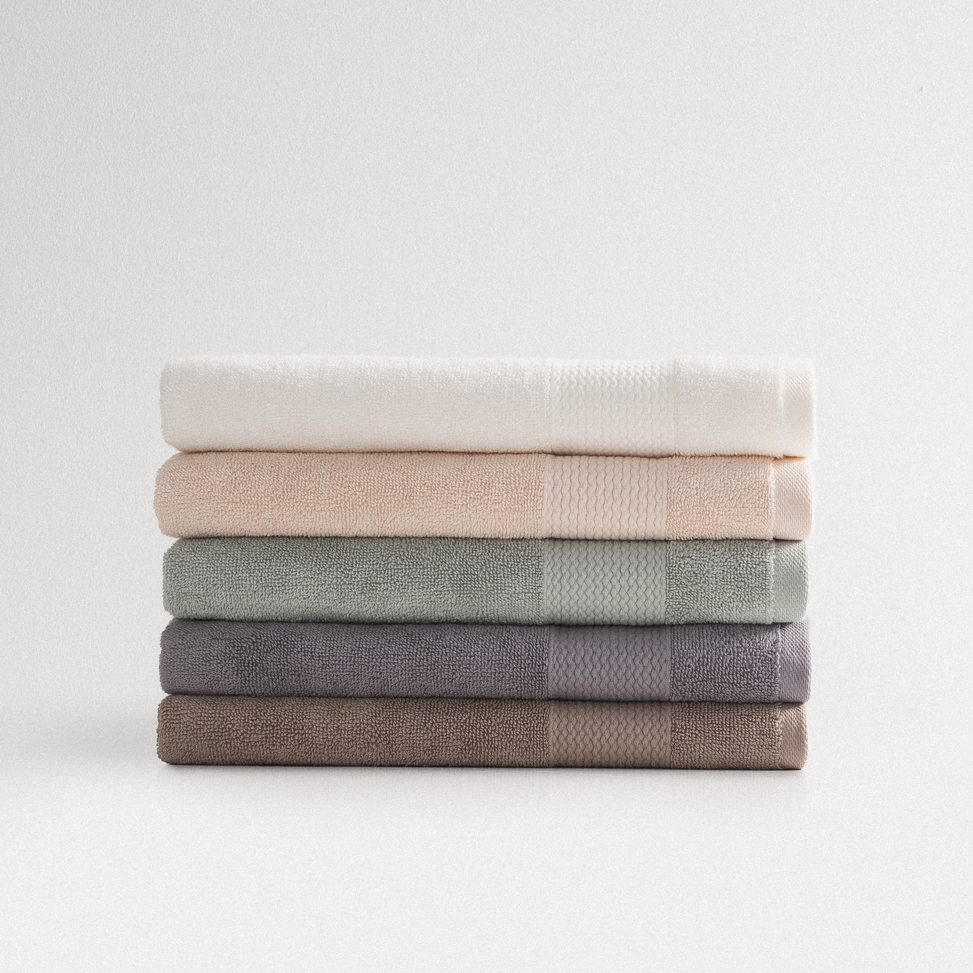Lara Turkish Cotton Hand Towel Set of 5 Assorted
