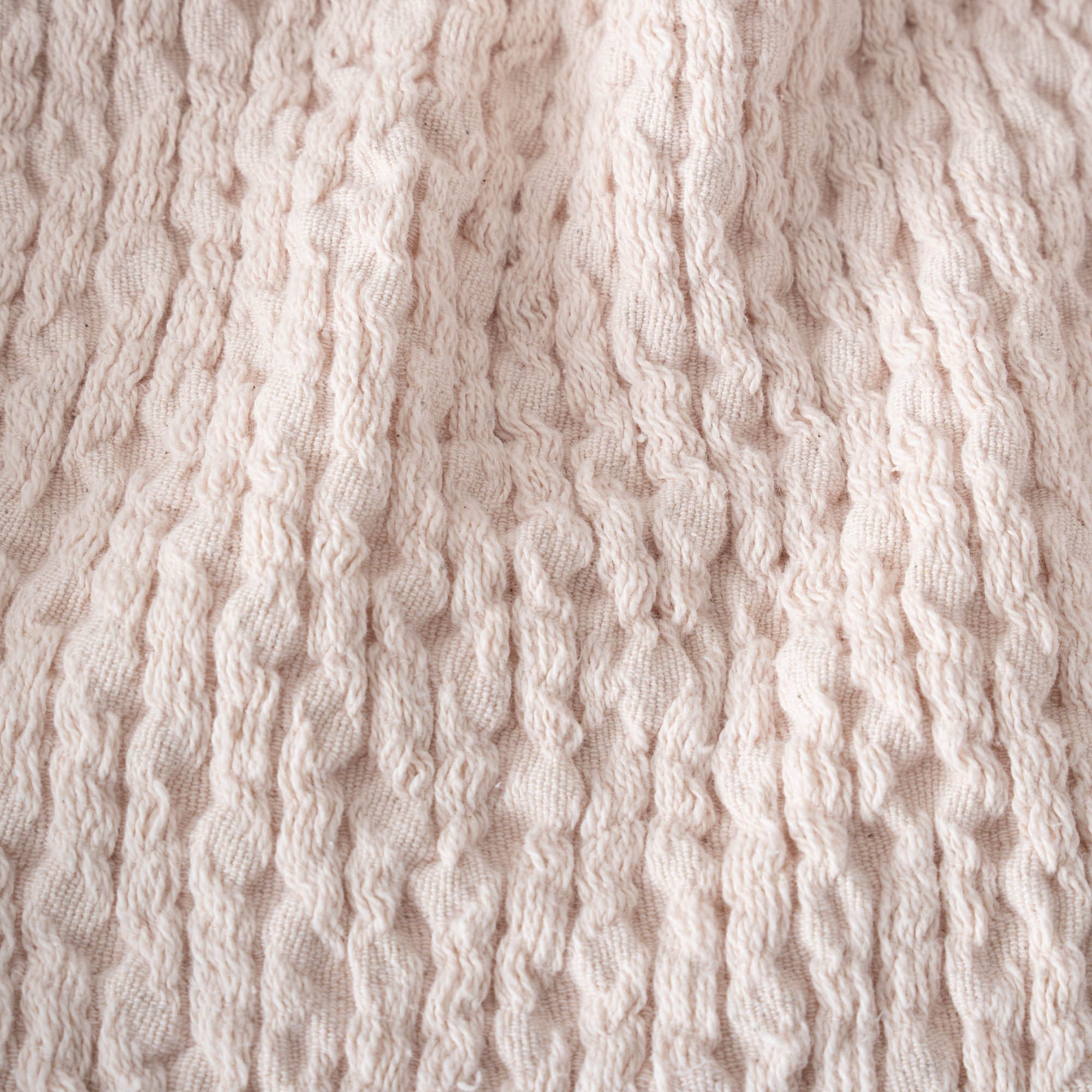 Lara Turkish Cotton Double Pique Bedspread Light Salmon