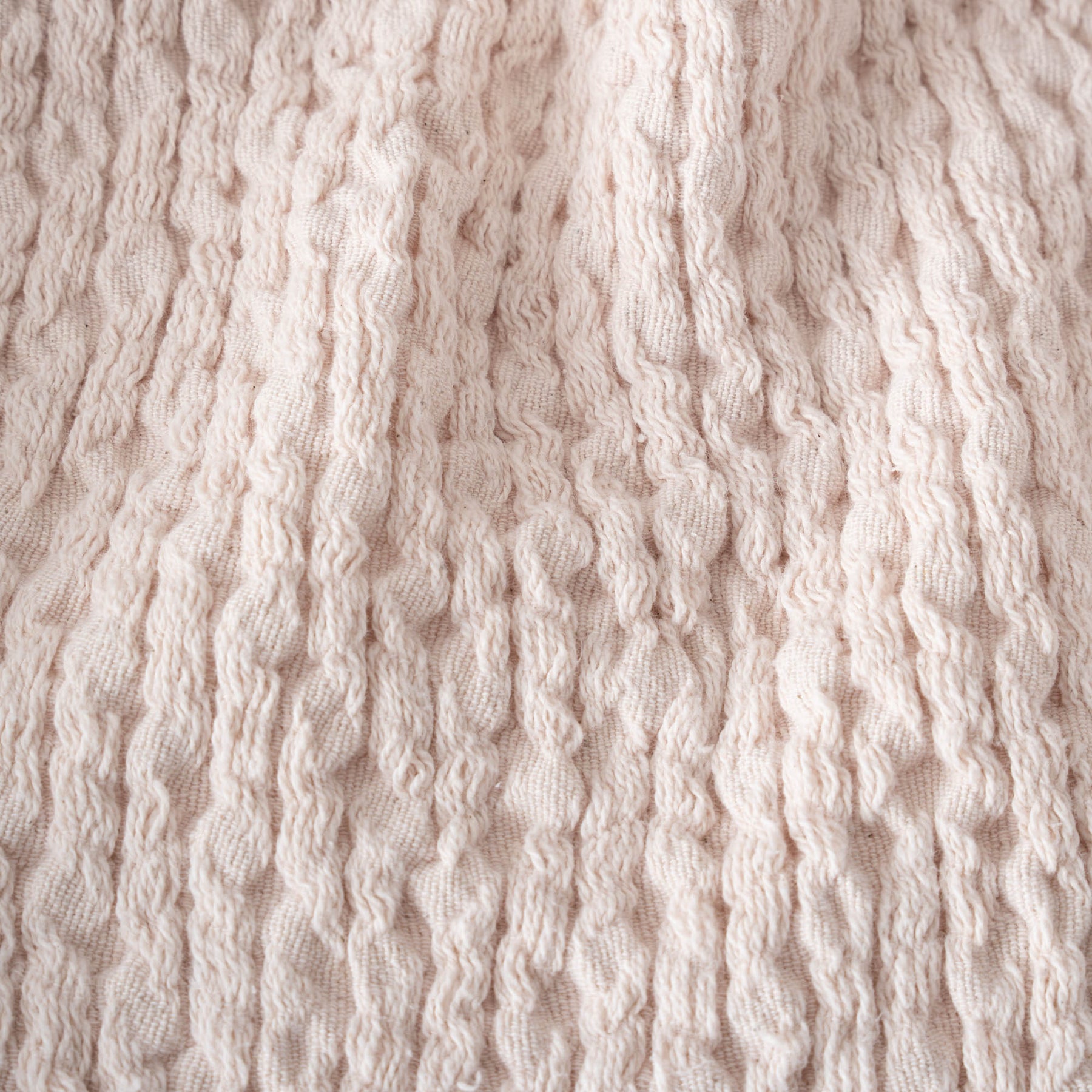 Lara Turkish Cotton Single Pique Bedspread Light Salmon