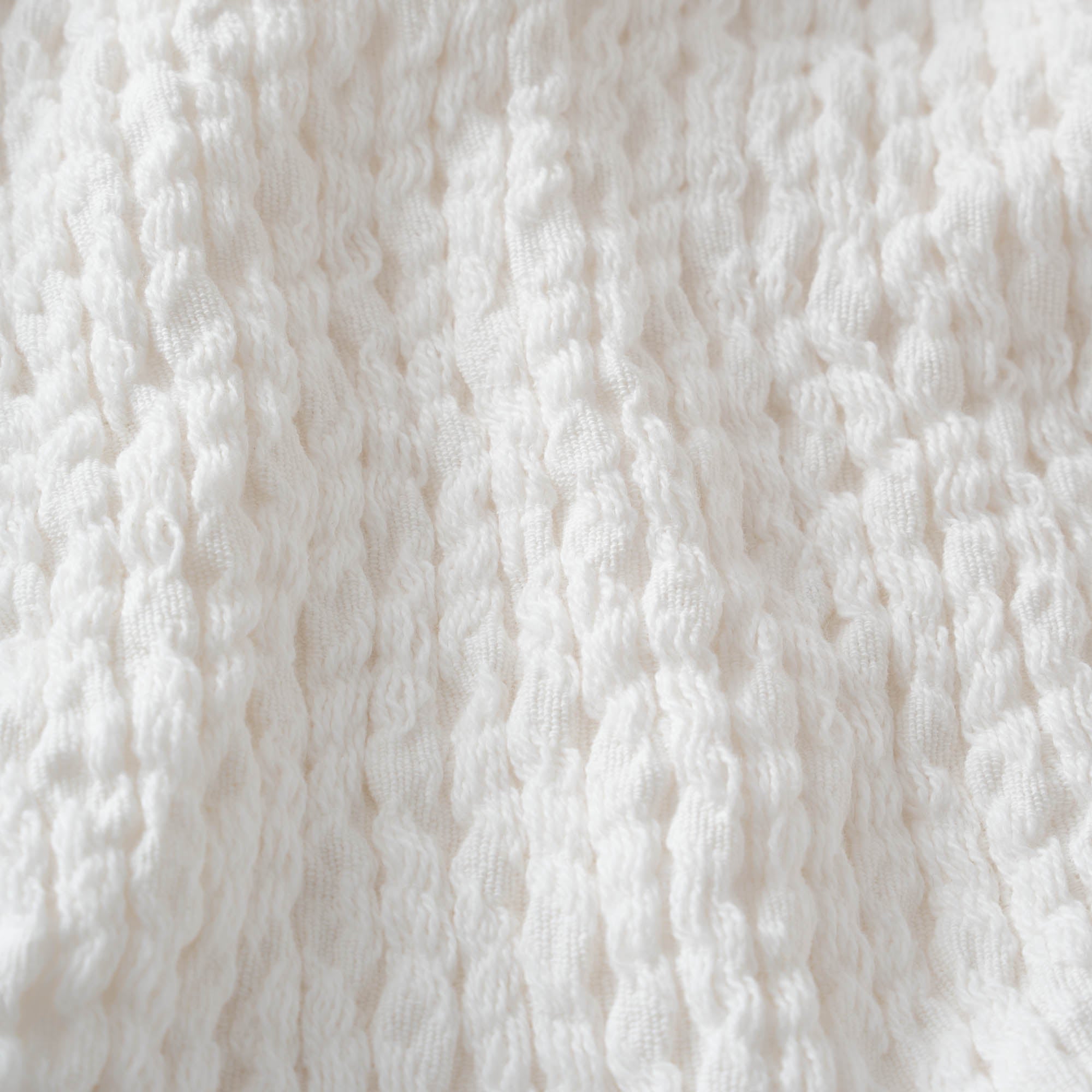 Lara Turkish Cotton Single Pique Bedspread Cream