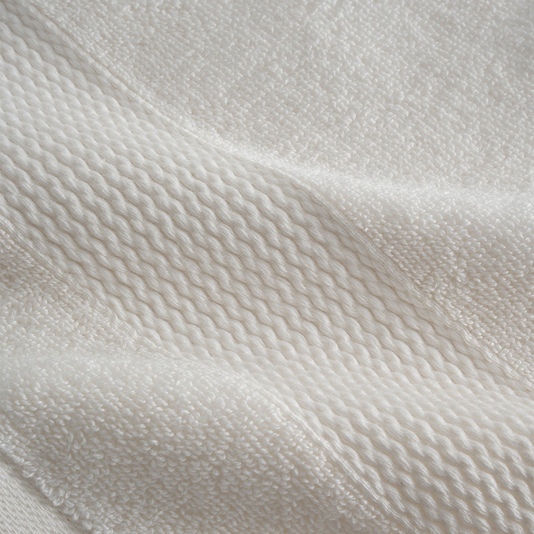 Lara Turkish Cotton Bath Towel Set of 6 Cream