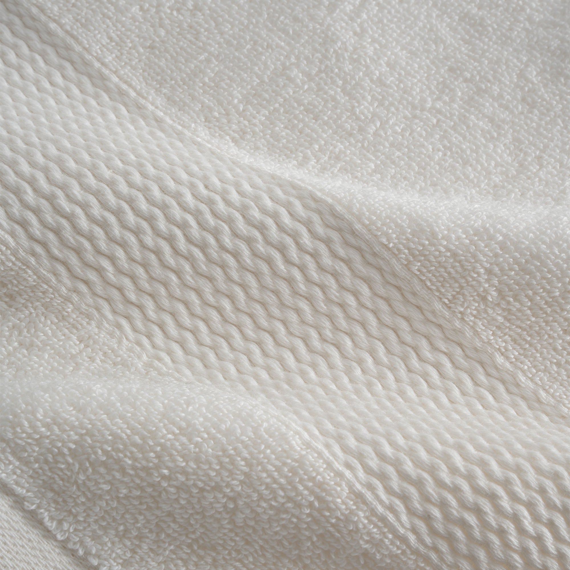 Lara Turkish Cotton Bath Towel Set of 6 Cream